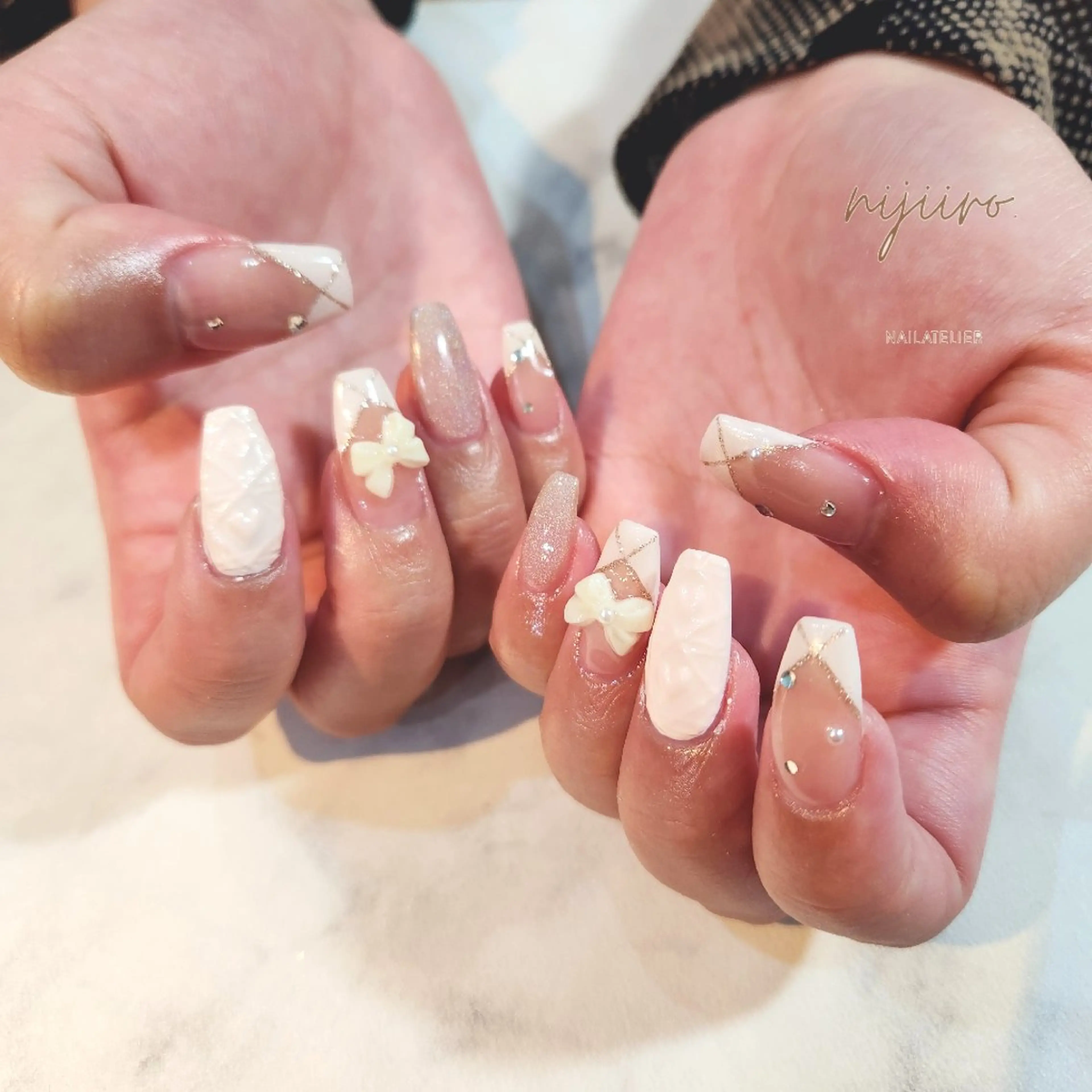 ネイル ハンドネイル nailatelier nijiiro.所属・nijiiro🌈 サトウのネイルデザイン