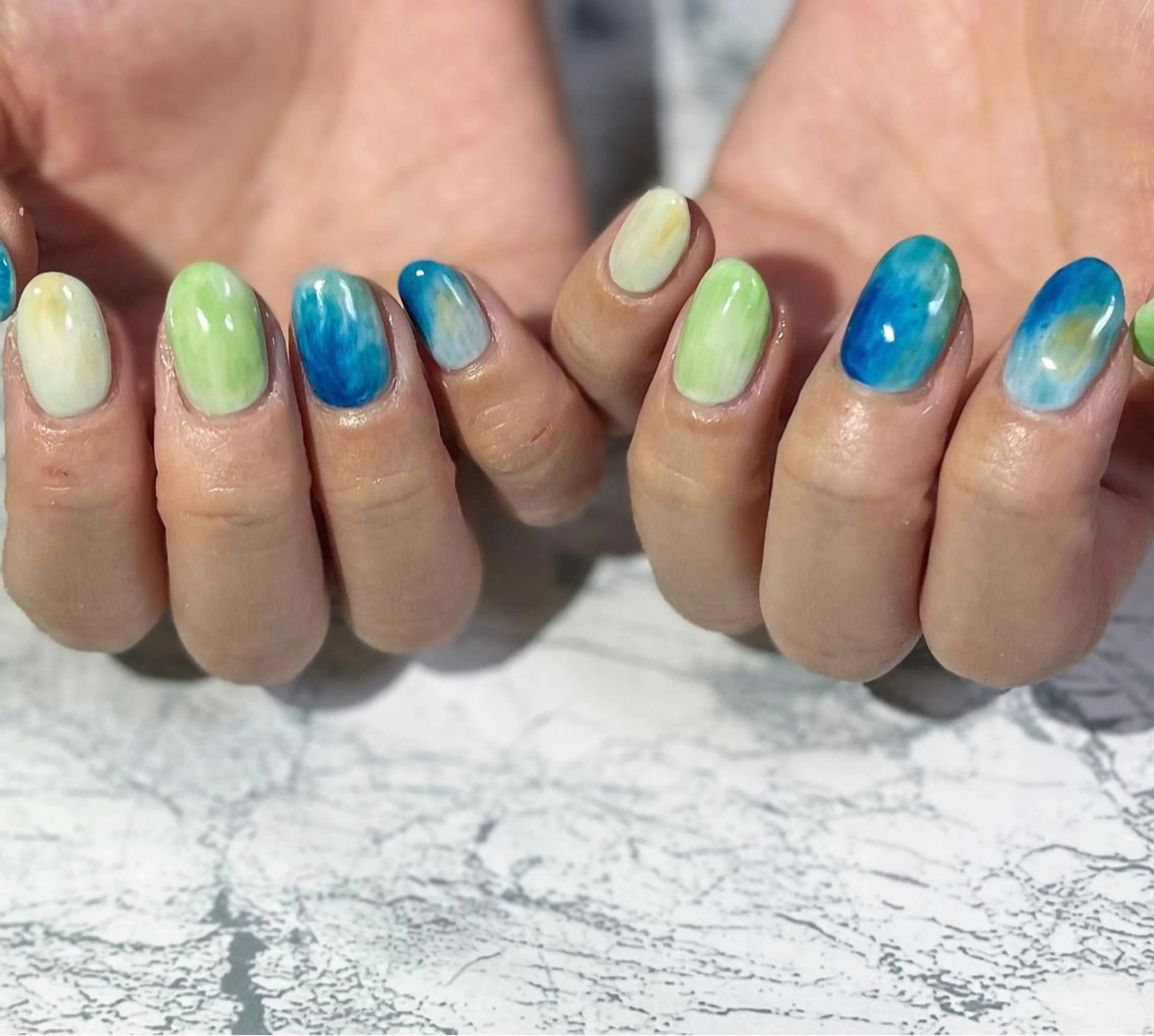ネイル フットネイル ニュアンスネイル シンプルネイル 春ネイル 夏ネイル ネイル フフラ所属・nail fufla ♡yamane♡のネイルデザイン