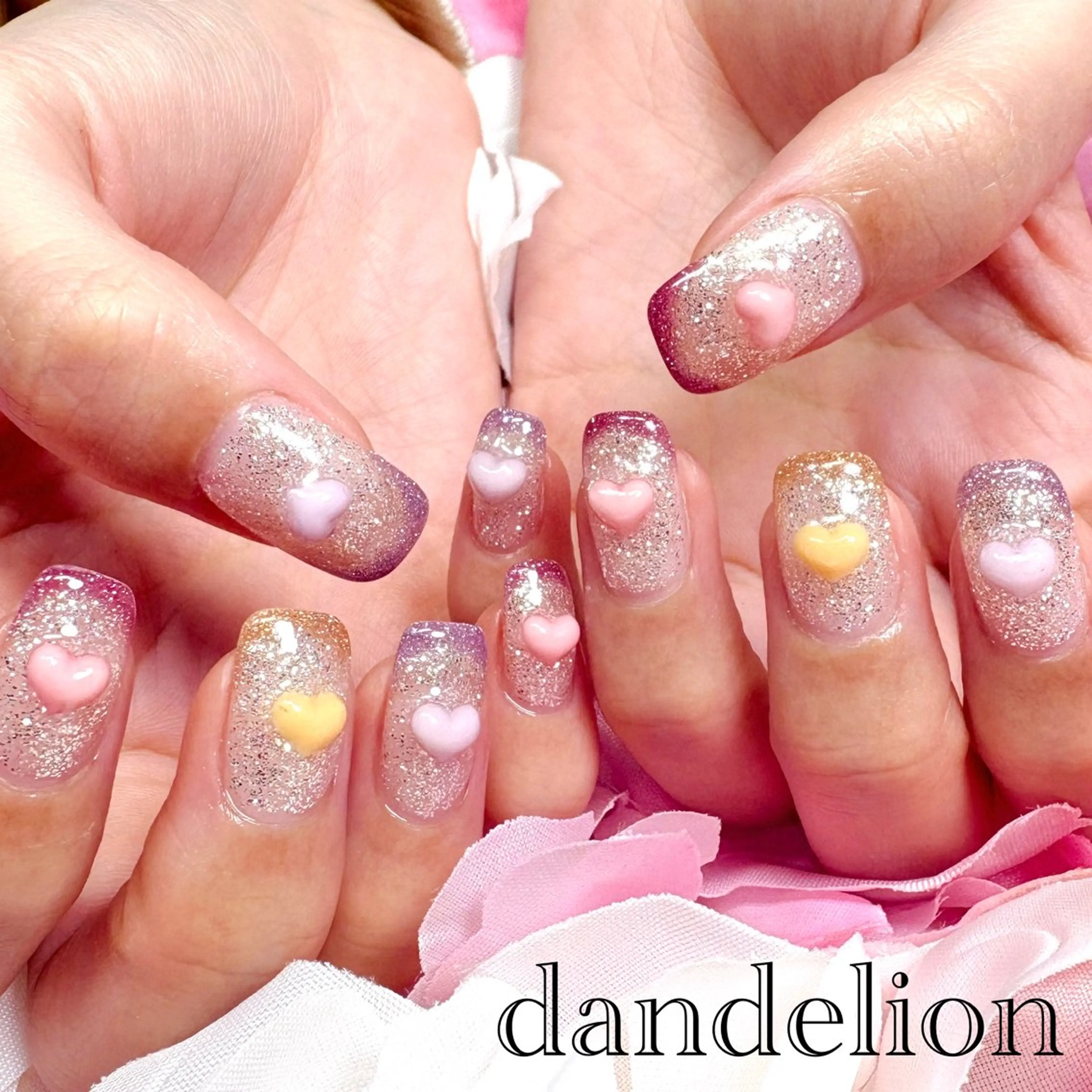 ネイル ハンドネイル ハンドケア dandelion ダンデライオンのネイルデザイン