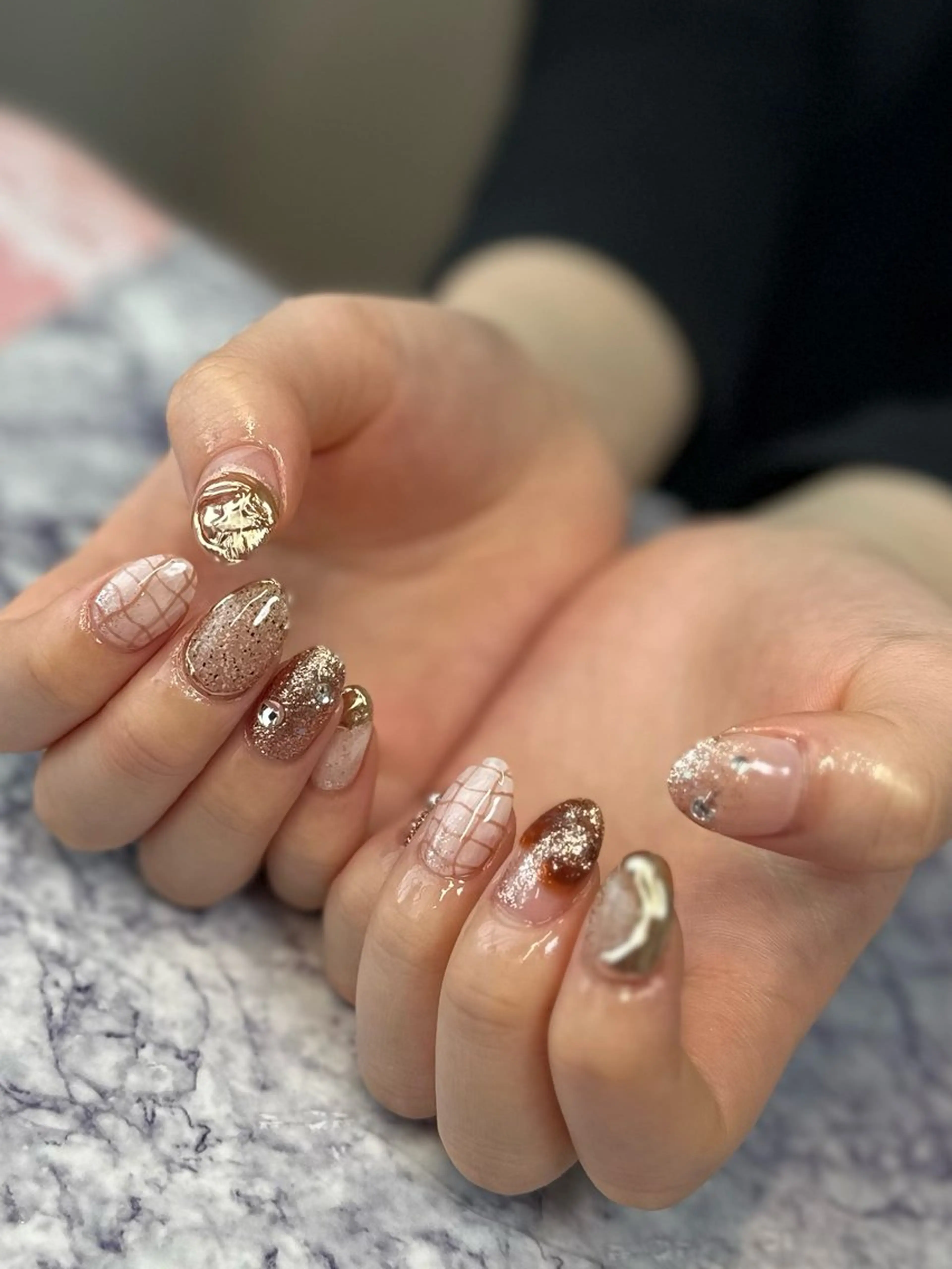 ネイル ハンドネイル フットネイル Pretzels🥨 【プレッツェル】ミウのネイルデザイン