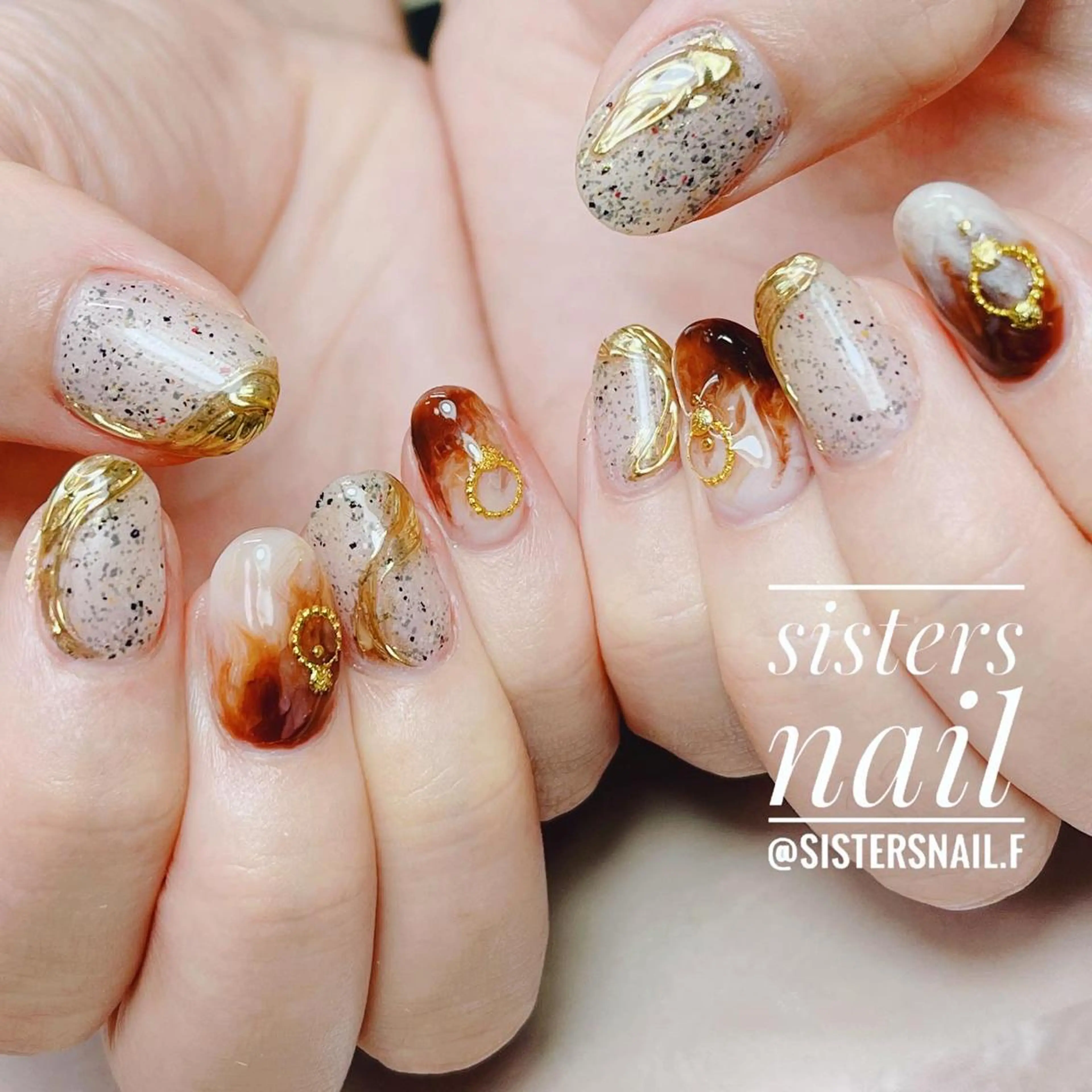 ネイル アートネイル ジェルネイル ニュアンスネイル ストーンネイル sisters nail.fのネイルデザイン