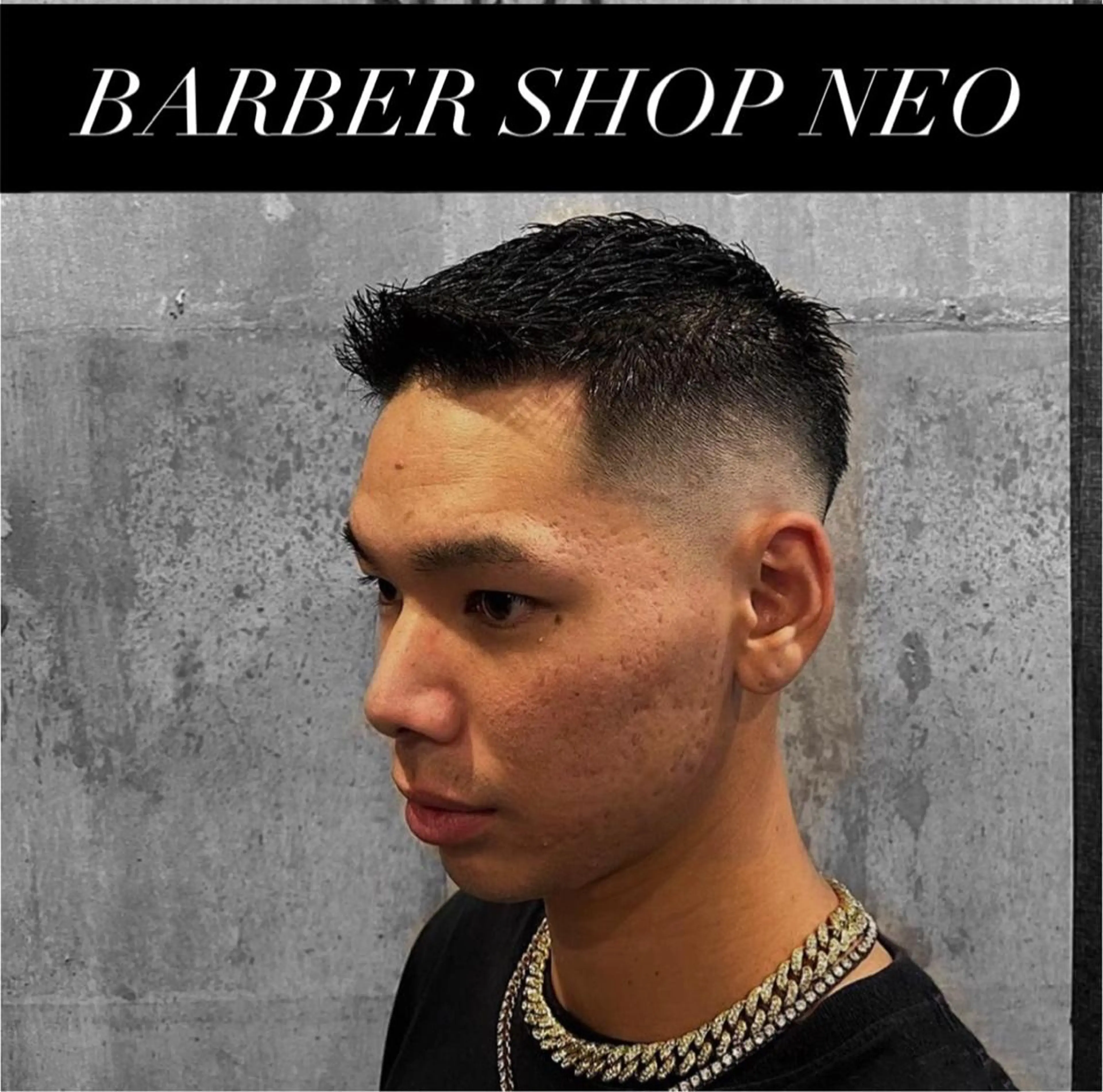 ショート メンズ フェードカット スキンフェード 五味渕 達也のヘアスタイル