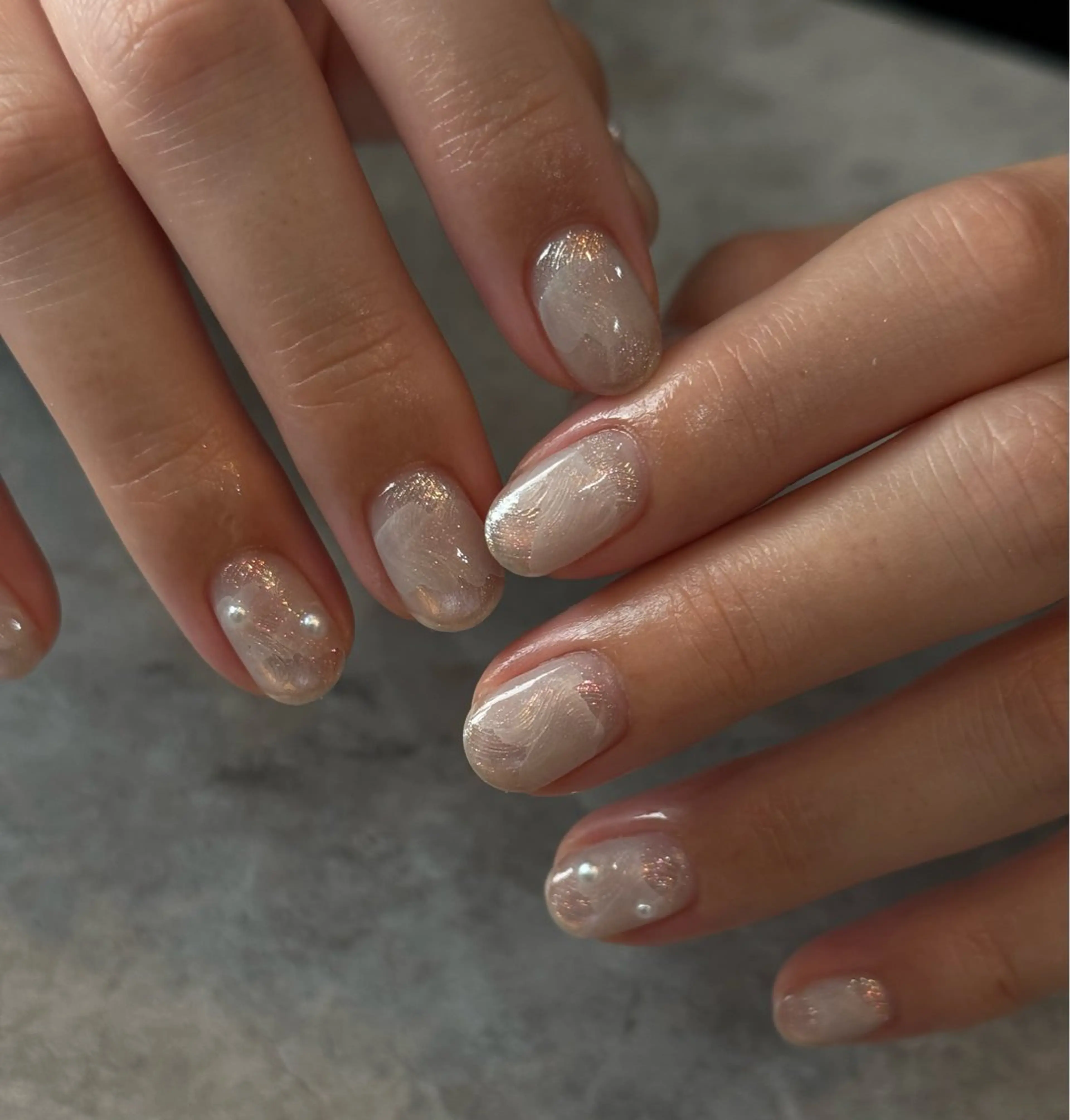 ネイル アートネイル ニュアンスネイル ハンドネイル Blé nailのネイルデザイン