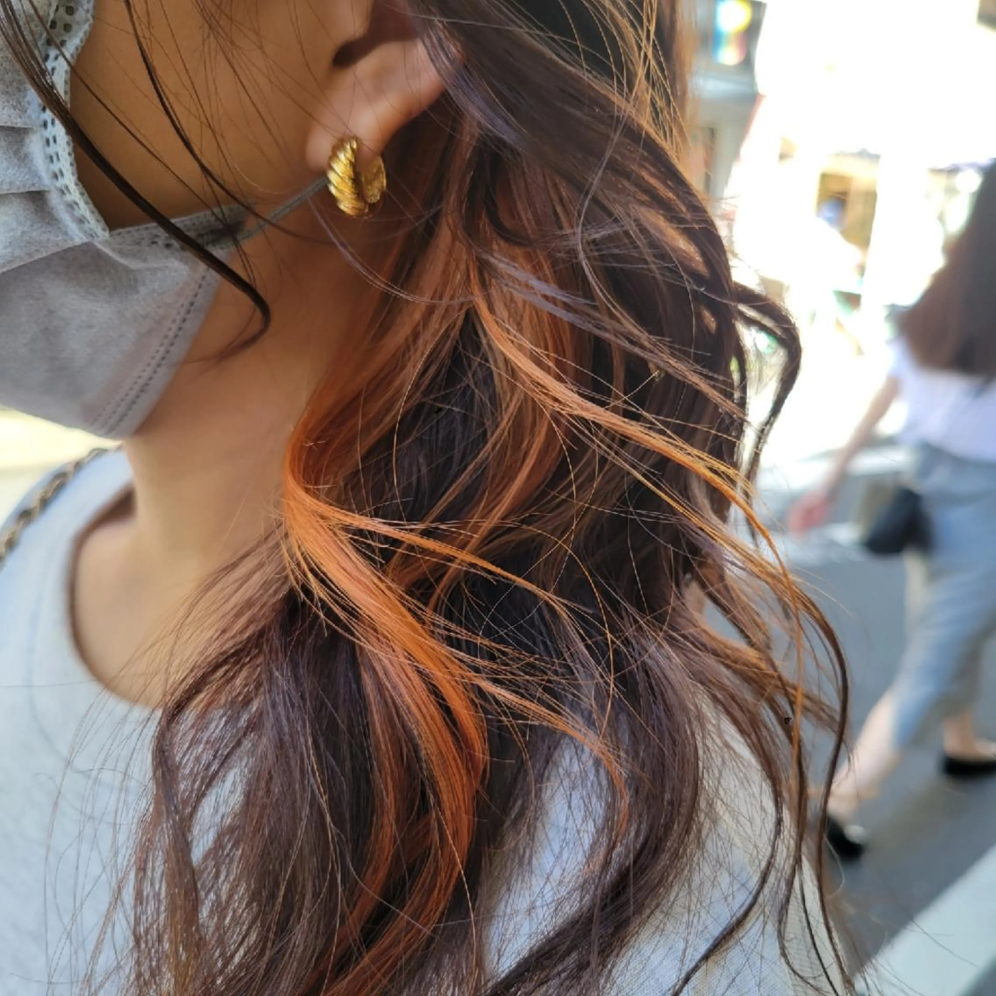 ロング ヘアカラー トリートメント 🇰🇷透明感×ハイ トーン🌟tomoのヘアスタイル