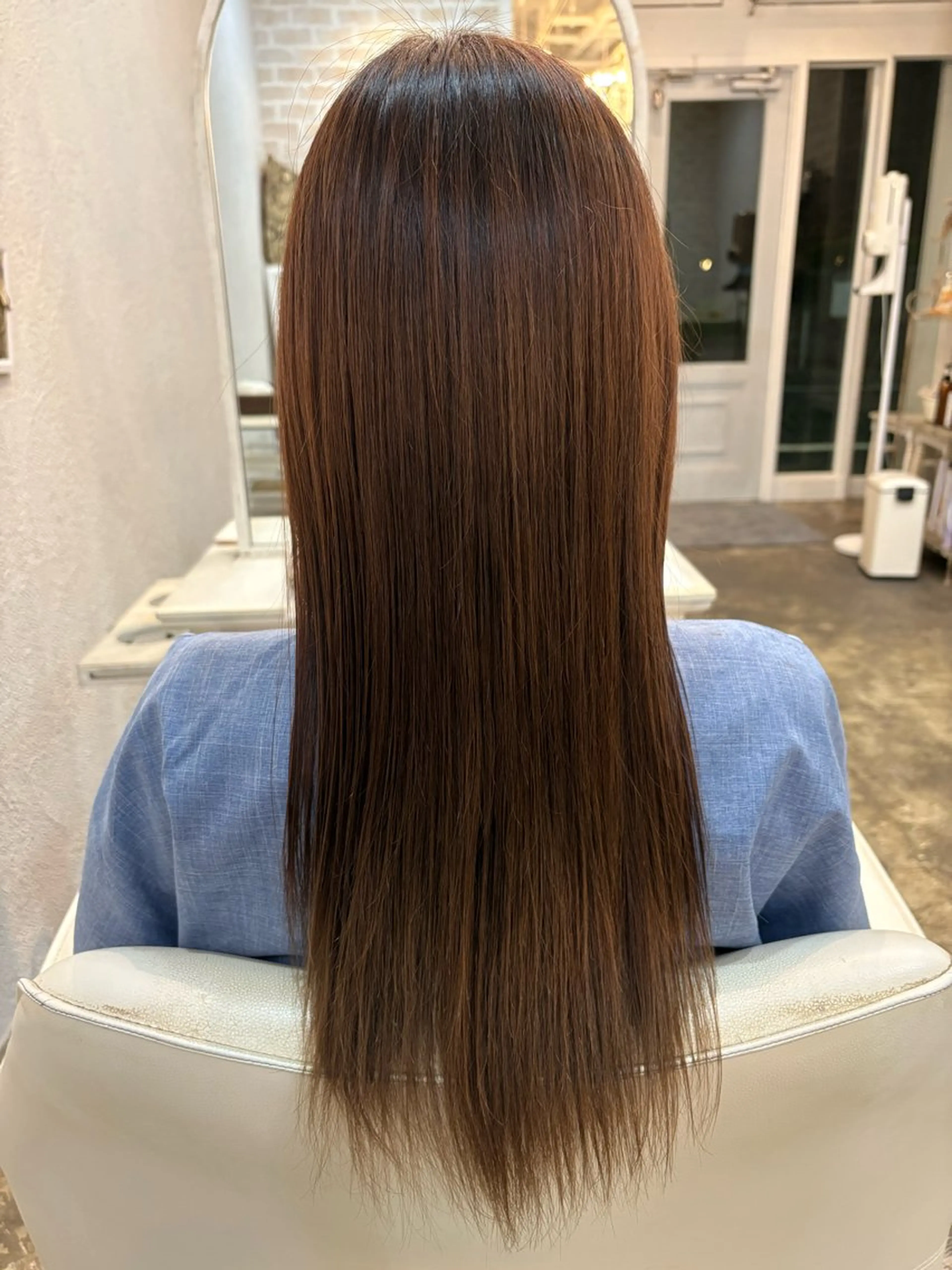 ロング カラー ベージュカラー 透明感カラー フォギーベージュ 木津奈保子💚 ｶｯﾄﾓﾃﾞﾙ募集のヘアスタイル