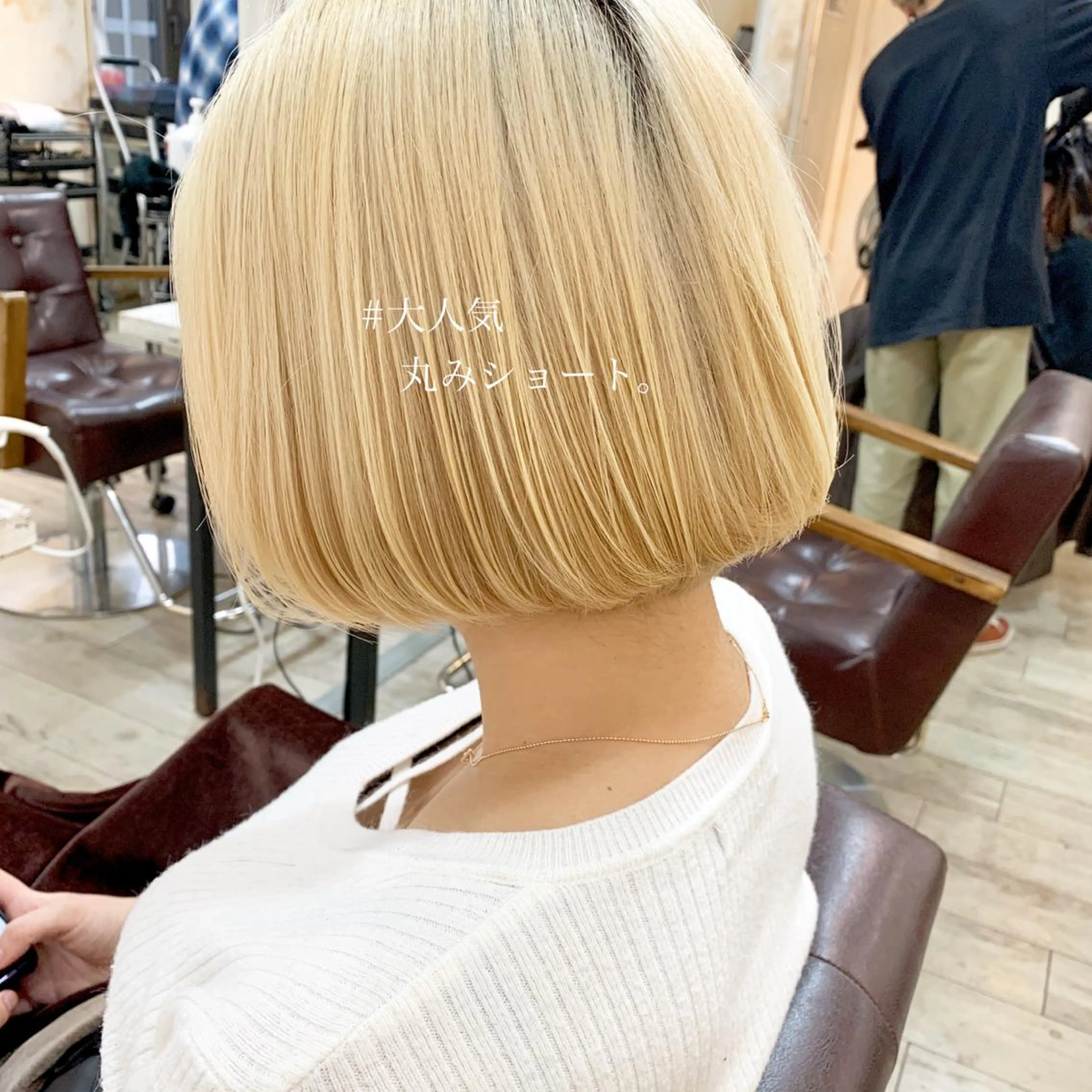 ショート カラー グレージュ ボブ ショートヘア 小顔カット ◆感動口コミ/最小顔 理論カット◆森口 峻のヘアスタイル