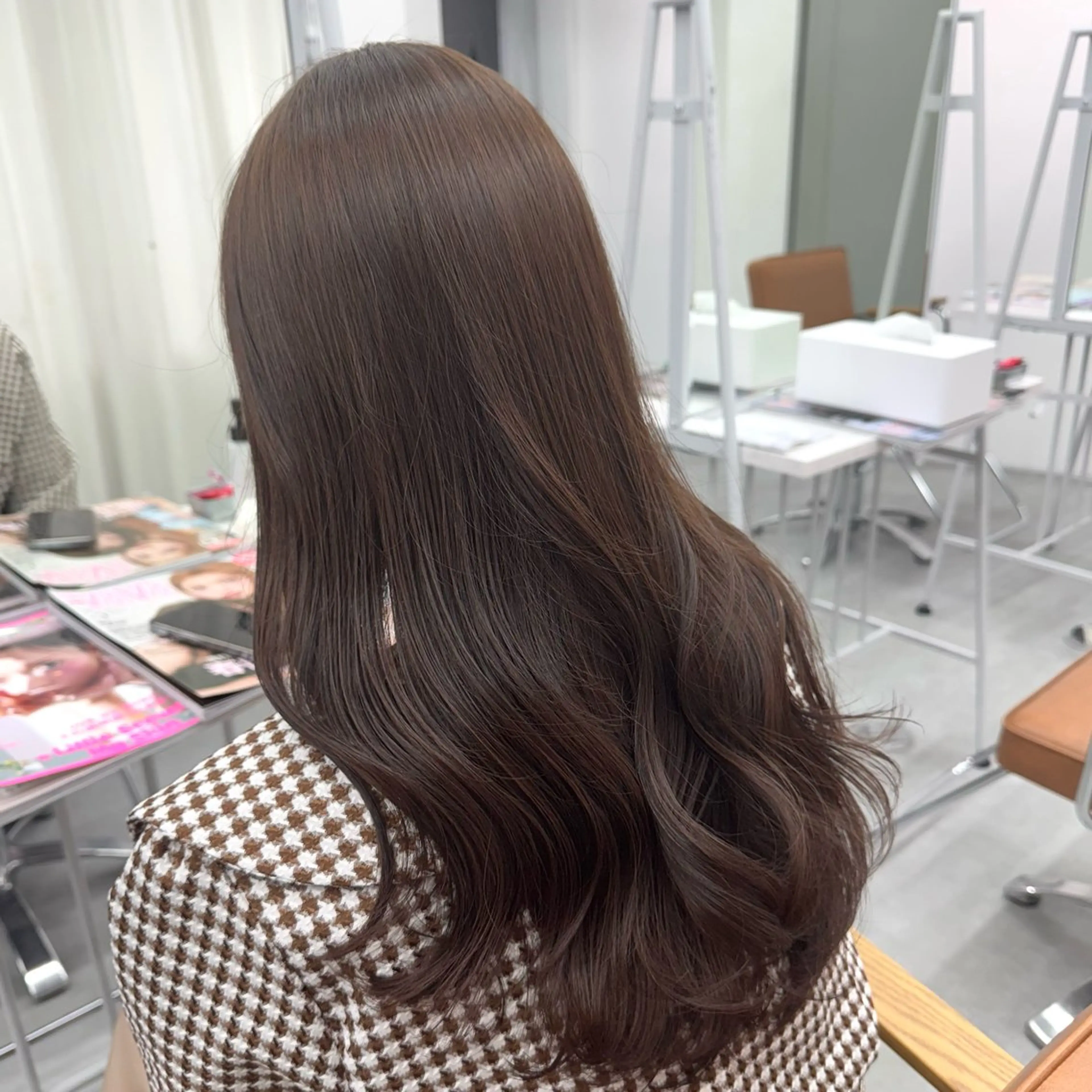 ロング カラー ヘアアレンジ ヘアカラー ブリーチなしカラー /ベージュ/安形翔のヘアスタイル