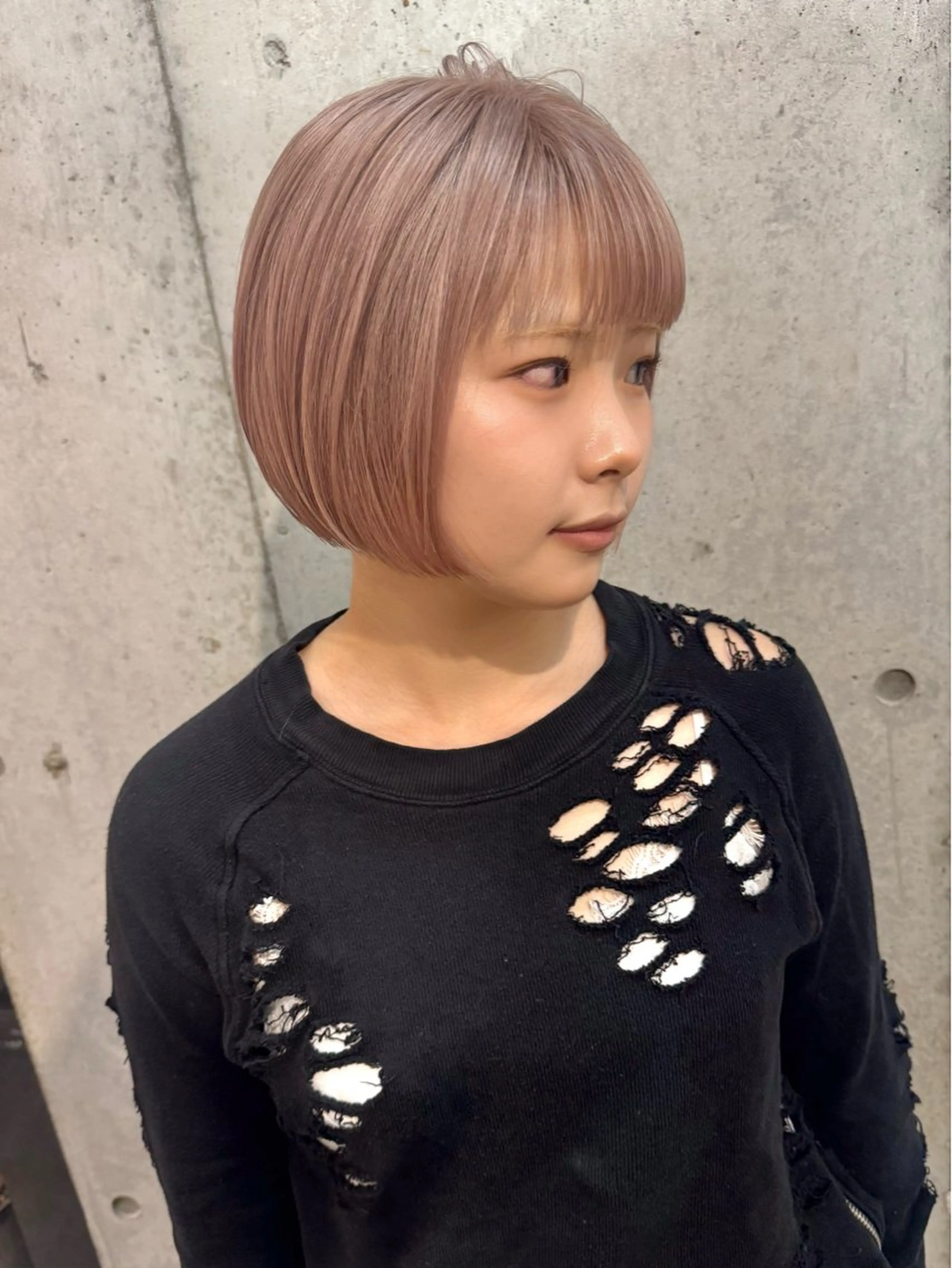 ショート カラー ヘアカラー トリートメント lani 天神大名/ブリーチのヘアスタイル