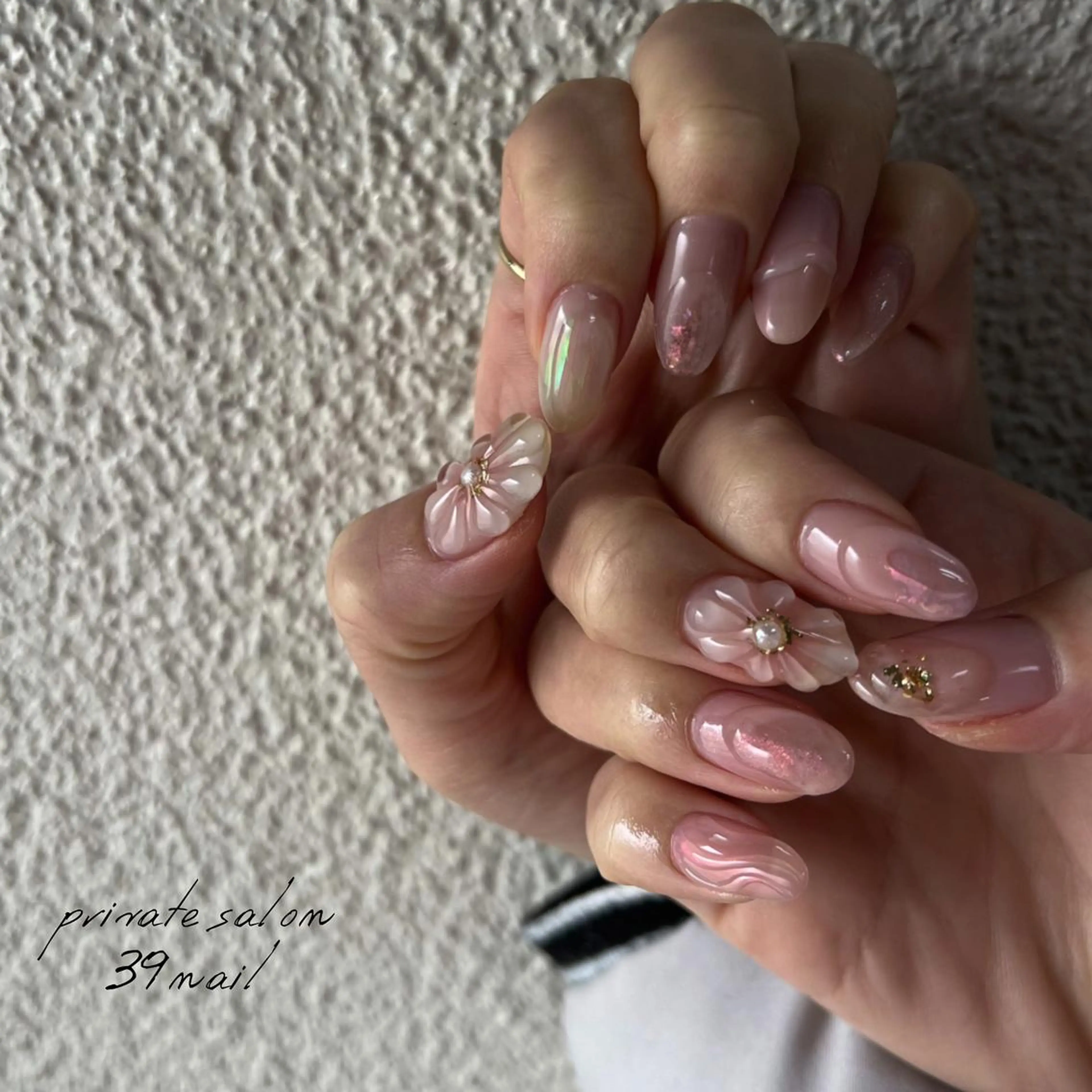 ミディアム ネイル ハンドネイル 京橋 【39nail】のネイルデザイン