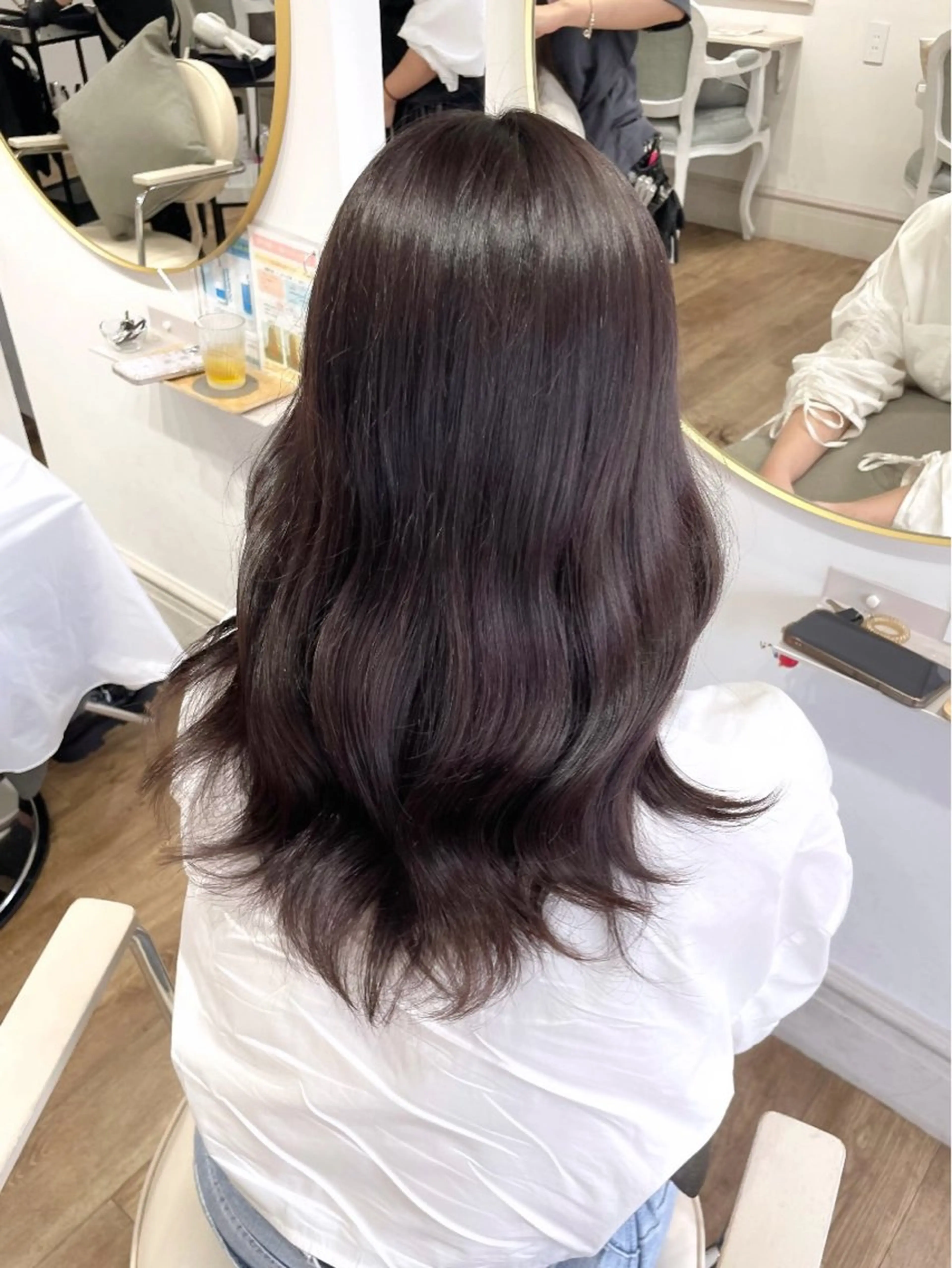 ロング ヘアカラー トリートメント ももか /韓国style🖤のヘアスタイル