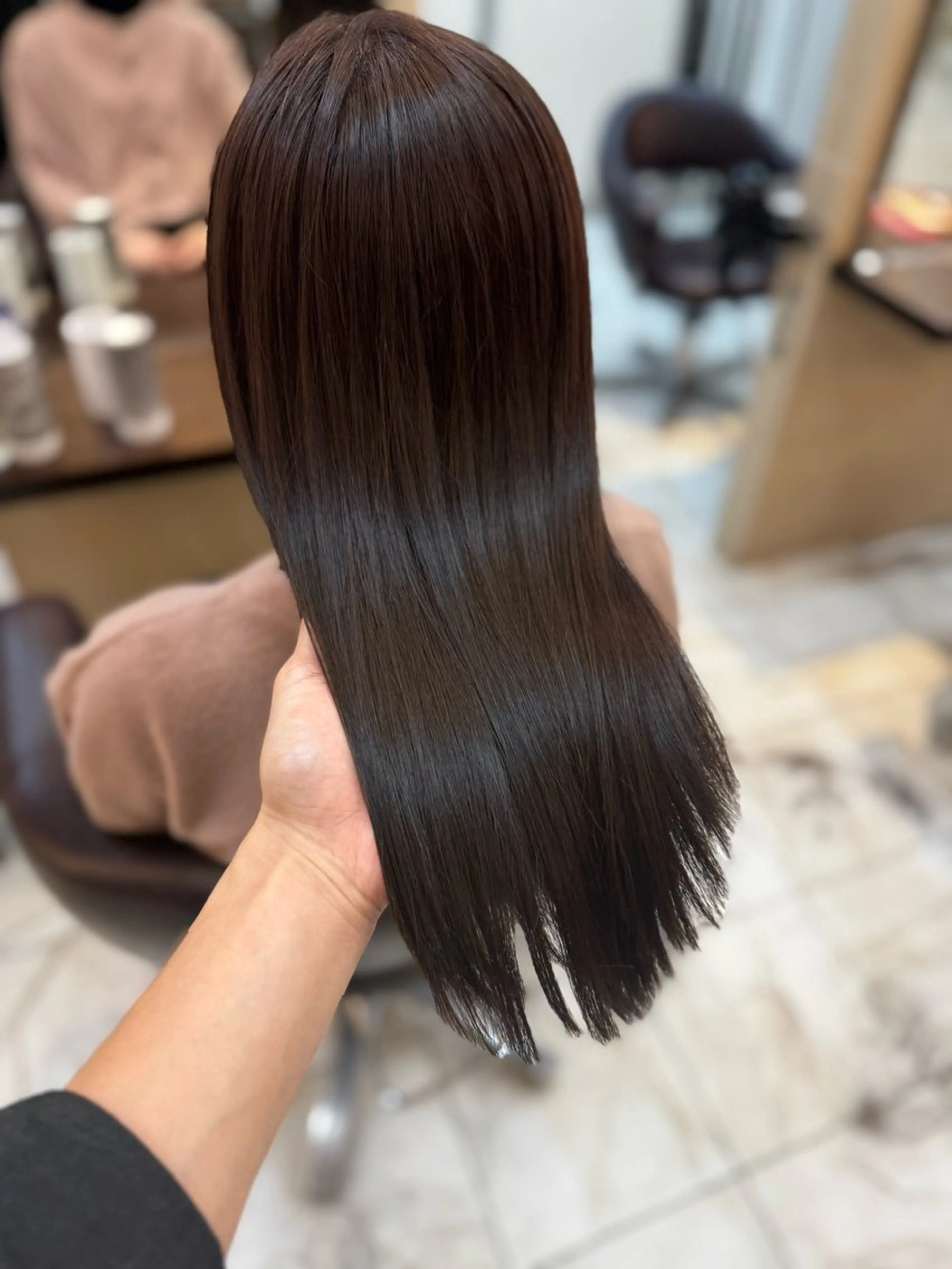 セミロング カット ヘアカラー トリートメント ⭐️透け感カラー /齊藤容史⭐️のヘアスタイル