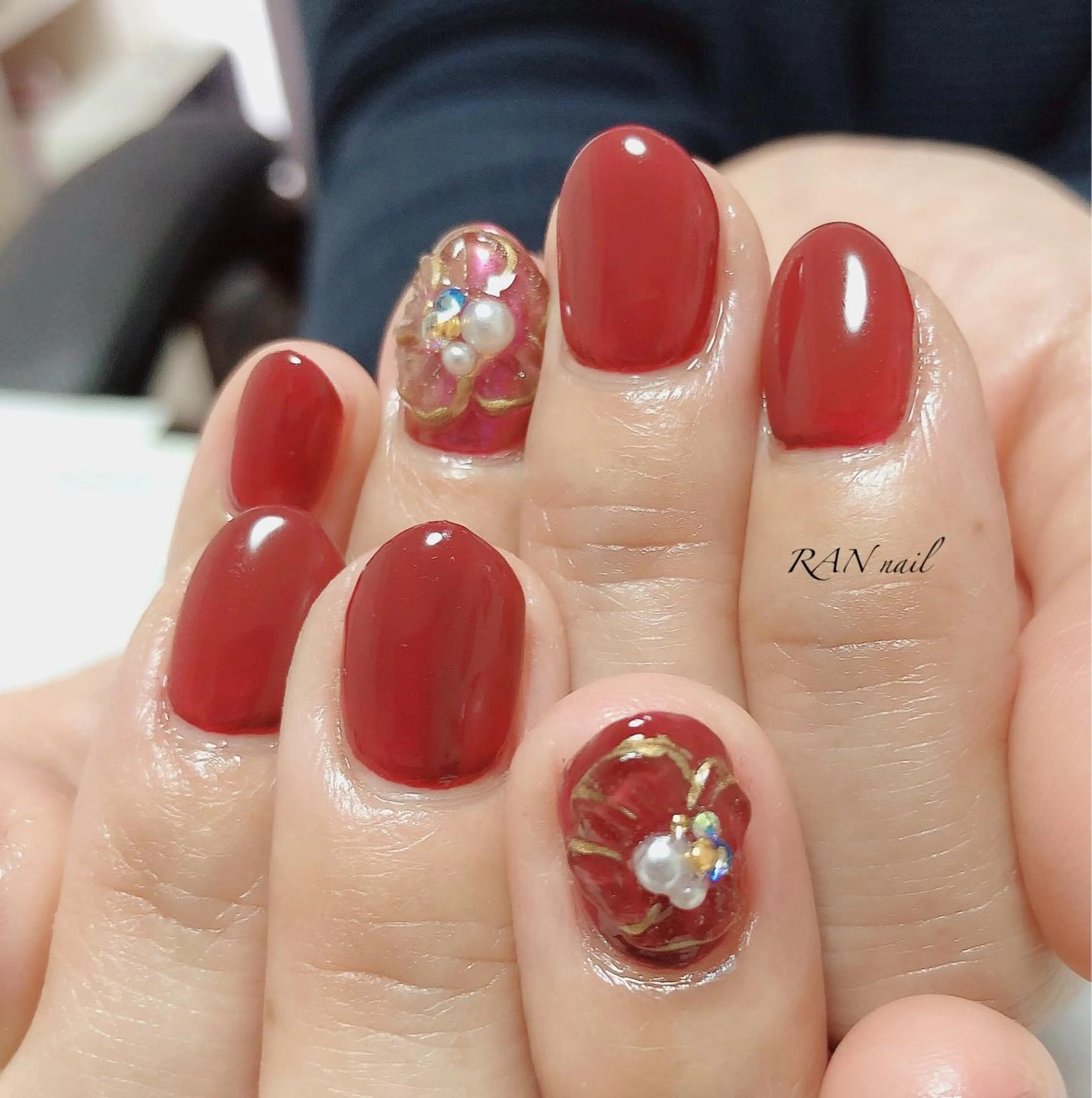 ネイル オーロラネイル フラワーネイル キラキラネイル ミラーネイル オフィスネイル RAN nail 〜ランネイル〜所属・RAN nailのネイルデザイン