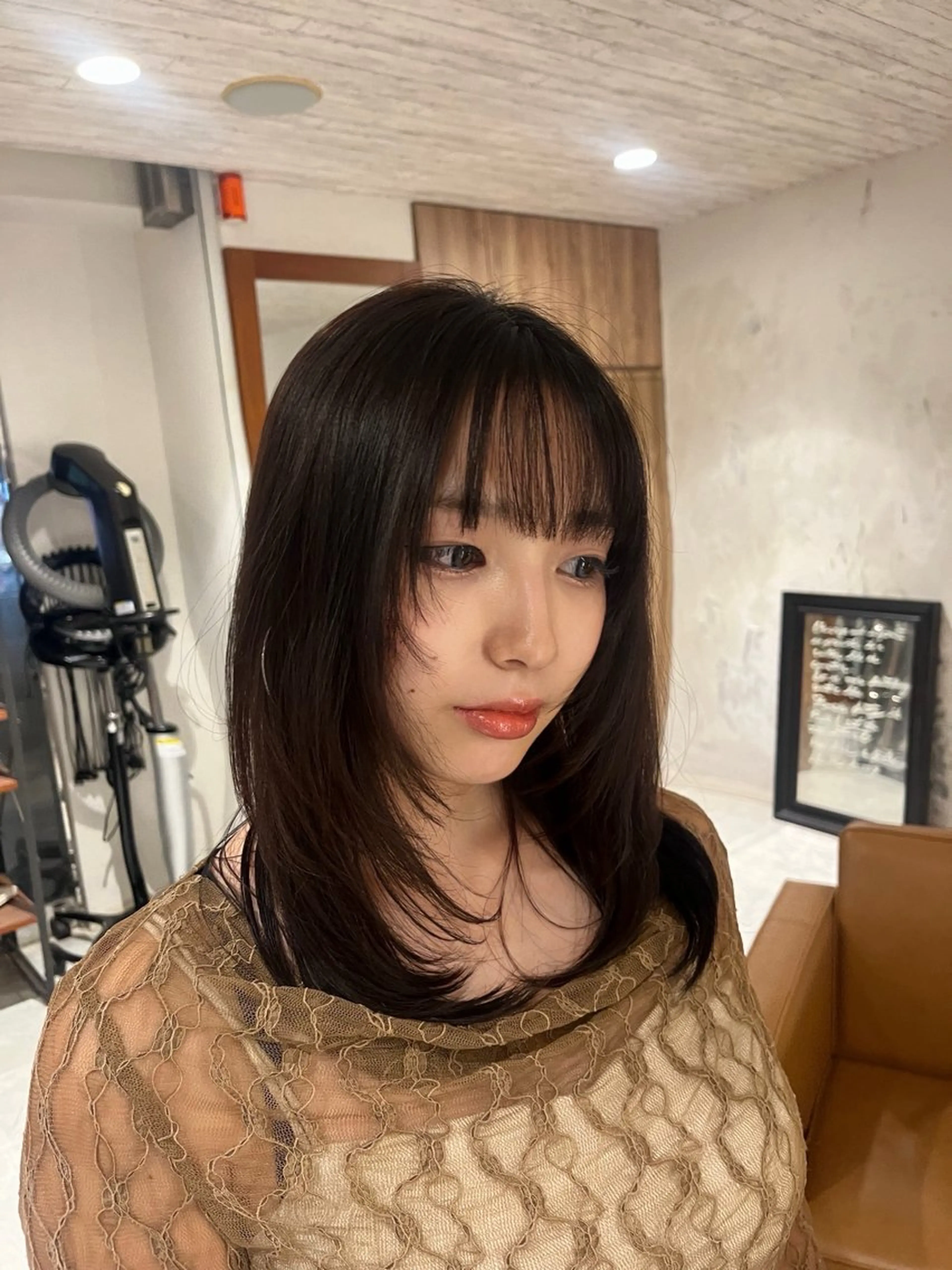 ロング ハッシュカット レイヤーカット bococa / マナカのヘアスタイル