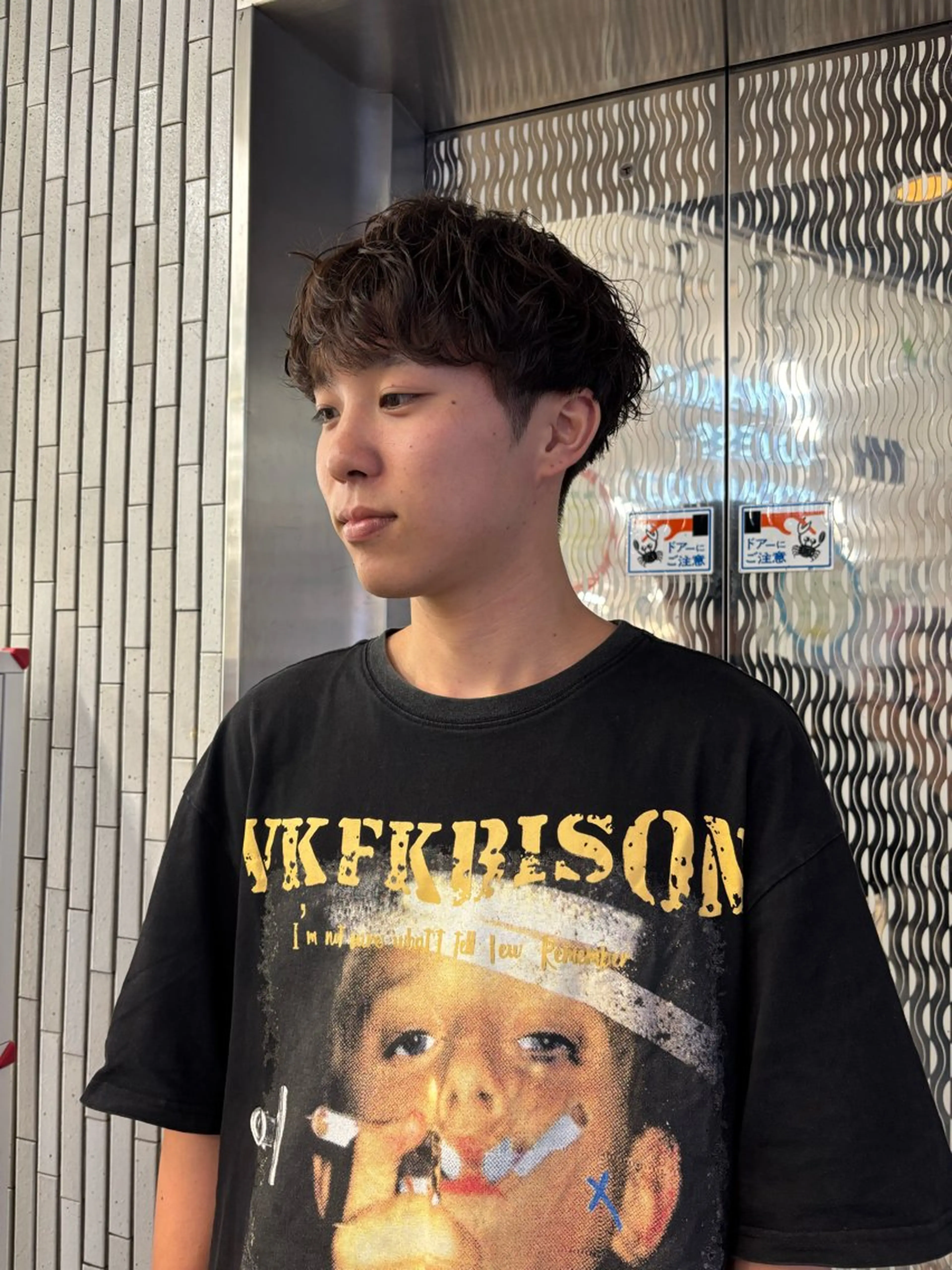 ミディアム カット パーマ 🦋女子ウケメンズ パーマYUI🦋のヘアスタイル