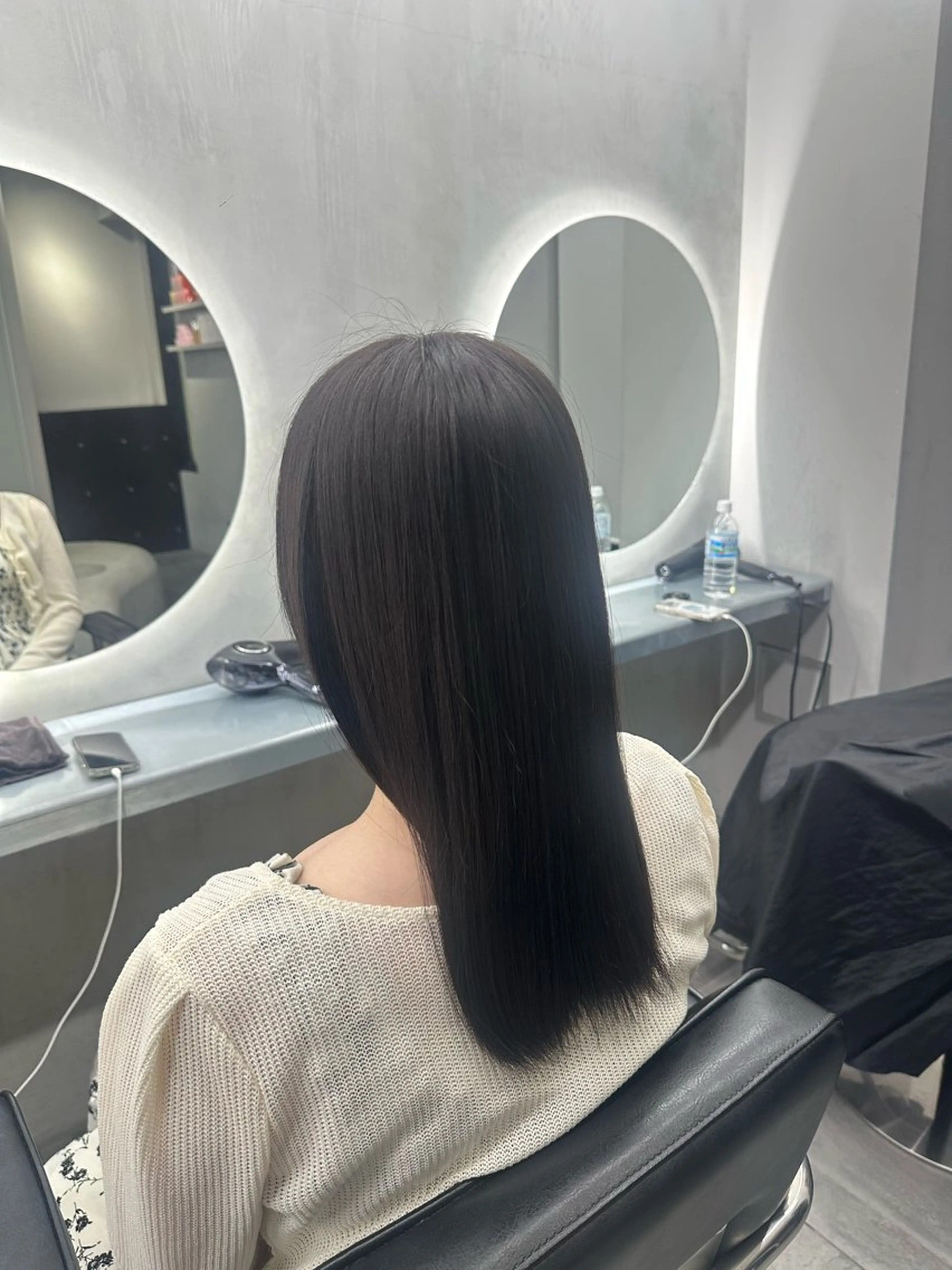 ミディアム カラー 透明感カラー グレージュ/あいのヘアスタイル