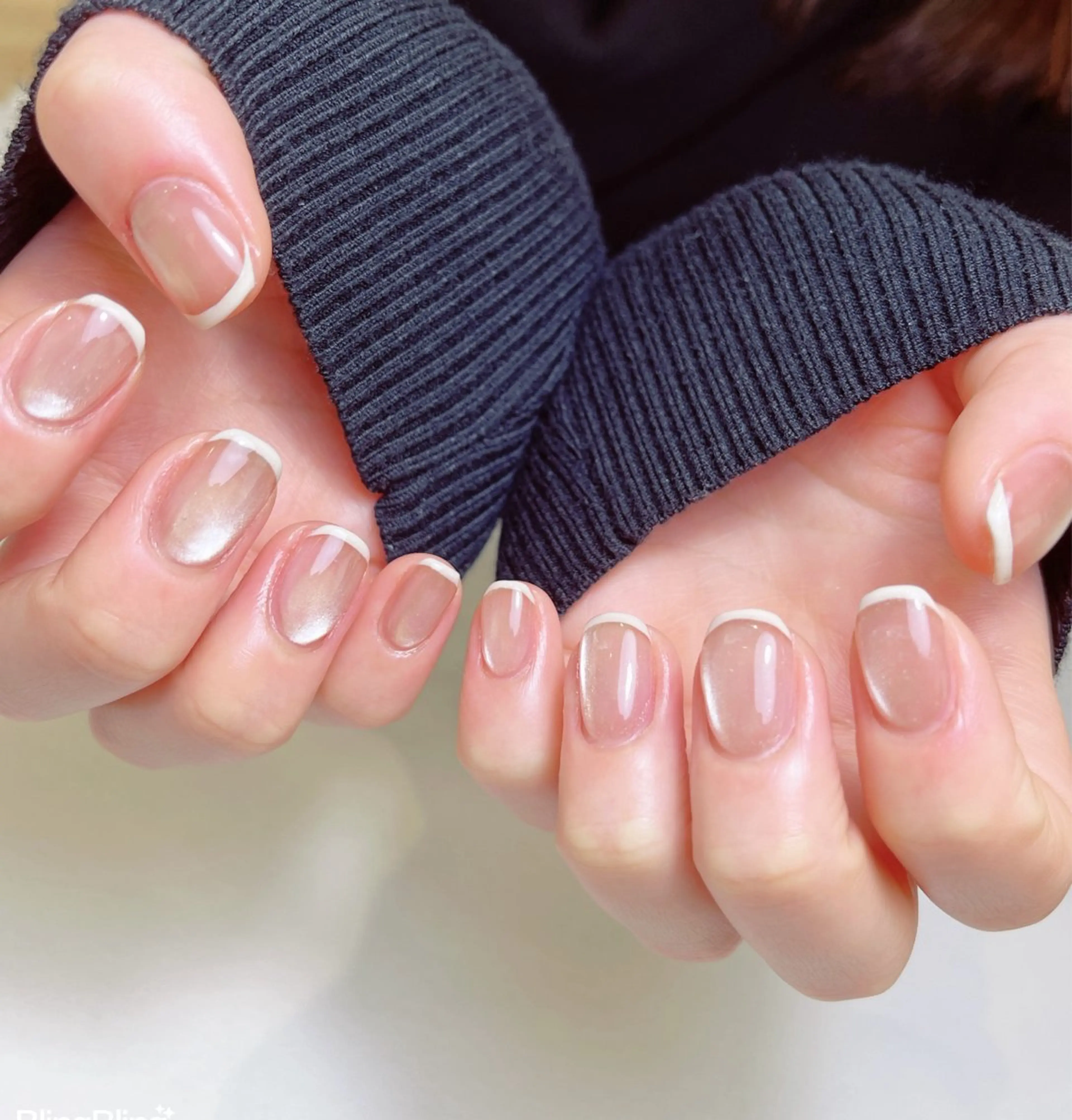 マグネットベース色➕先端フレンチの写真