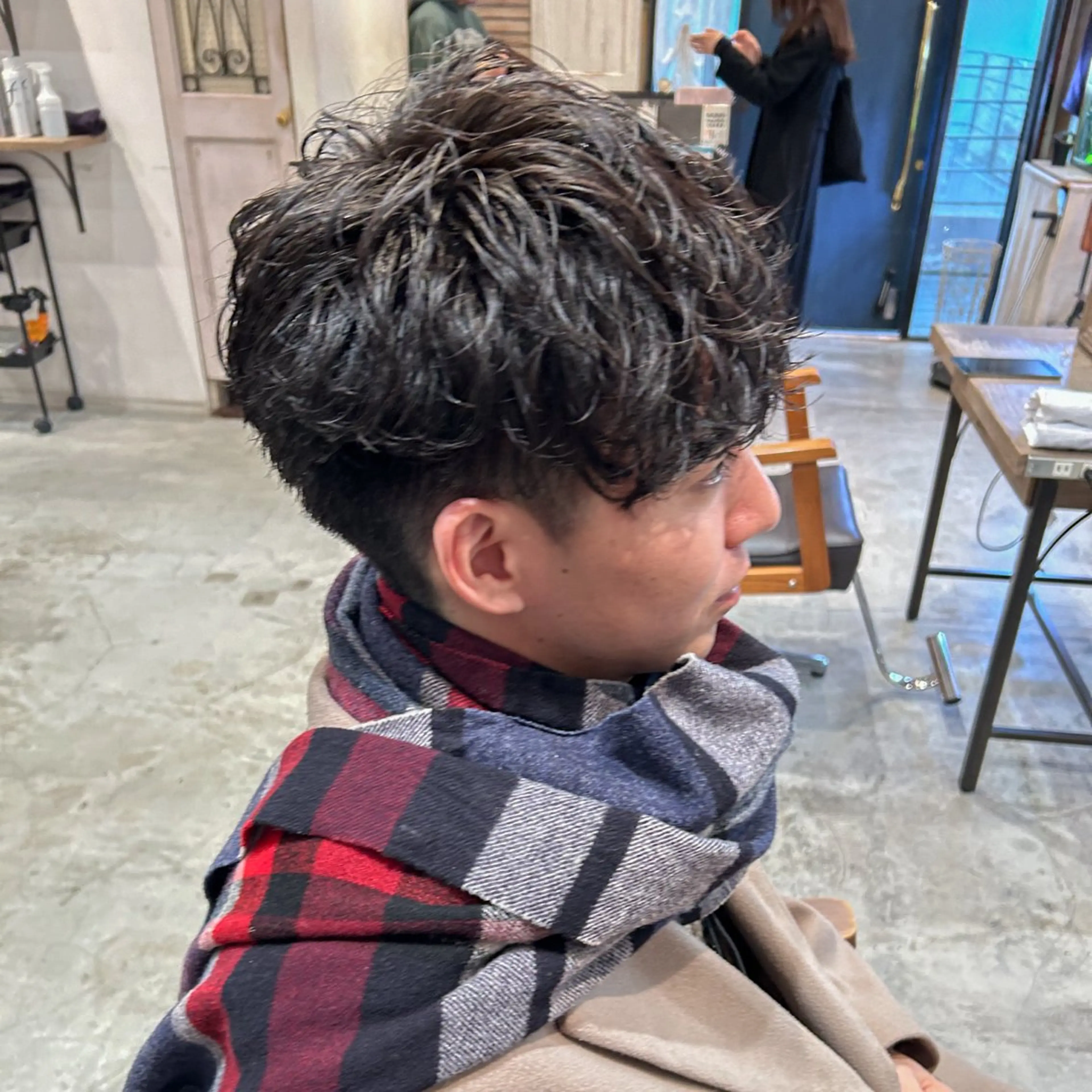 パーマ メンズ メンズパーマ スパイキーショート メンズツイストパーマ ツイストスパイラルパーマ 波巻きパーマ ツイスパ/波巻き対応 メンズ特化　石川愛理のヘアスタイル