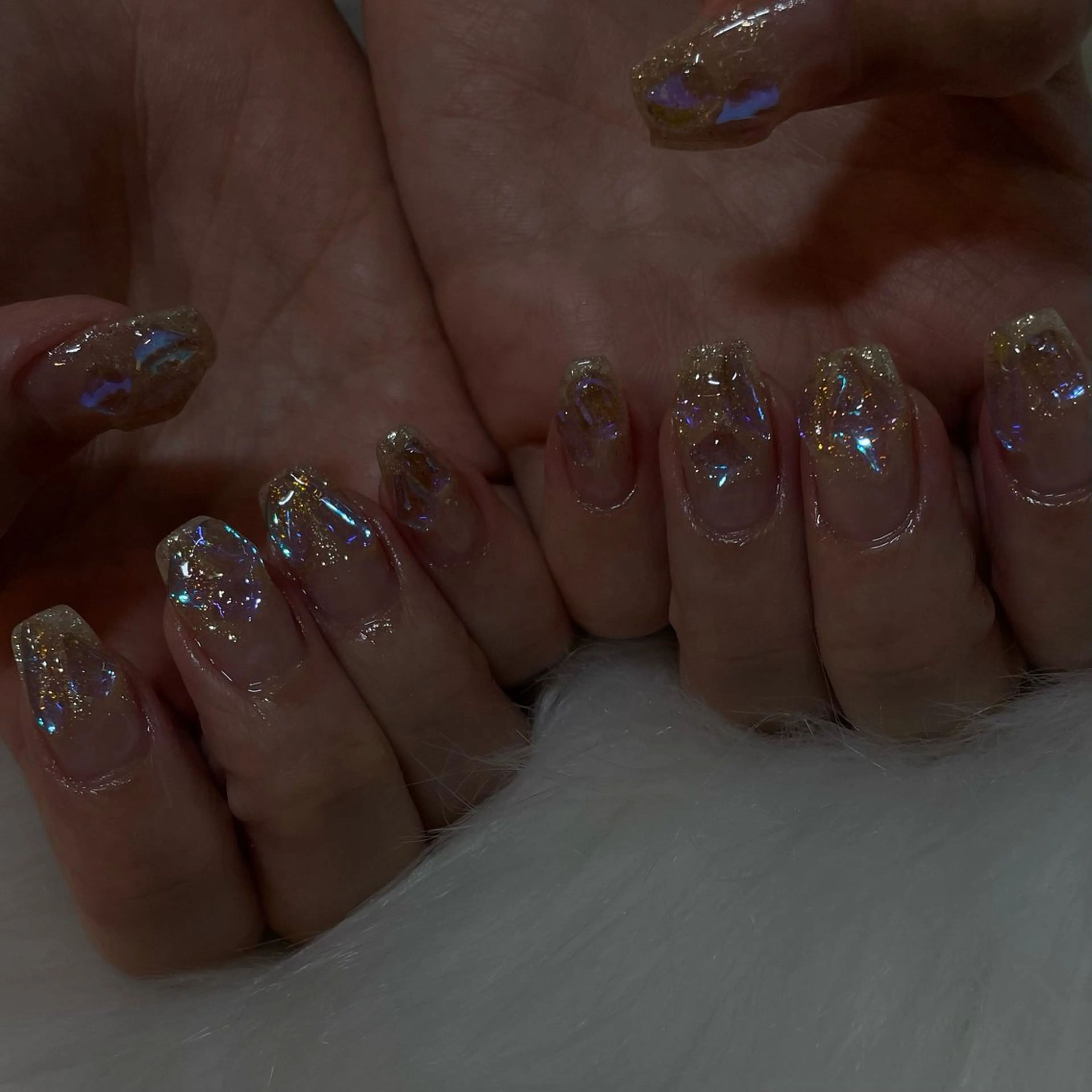 ネイル 氷ネイル・うるうるネイル キラキラネイル Nail Salon Gummi.のネイルデザイン