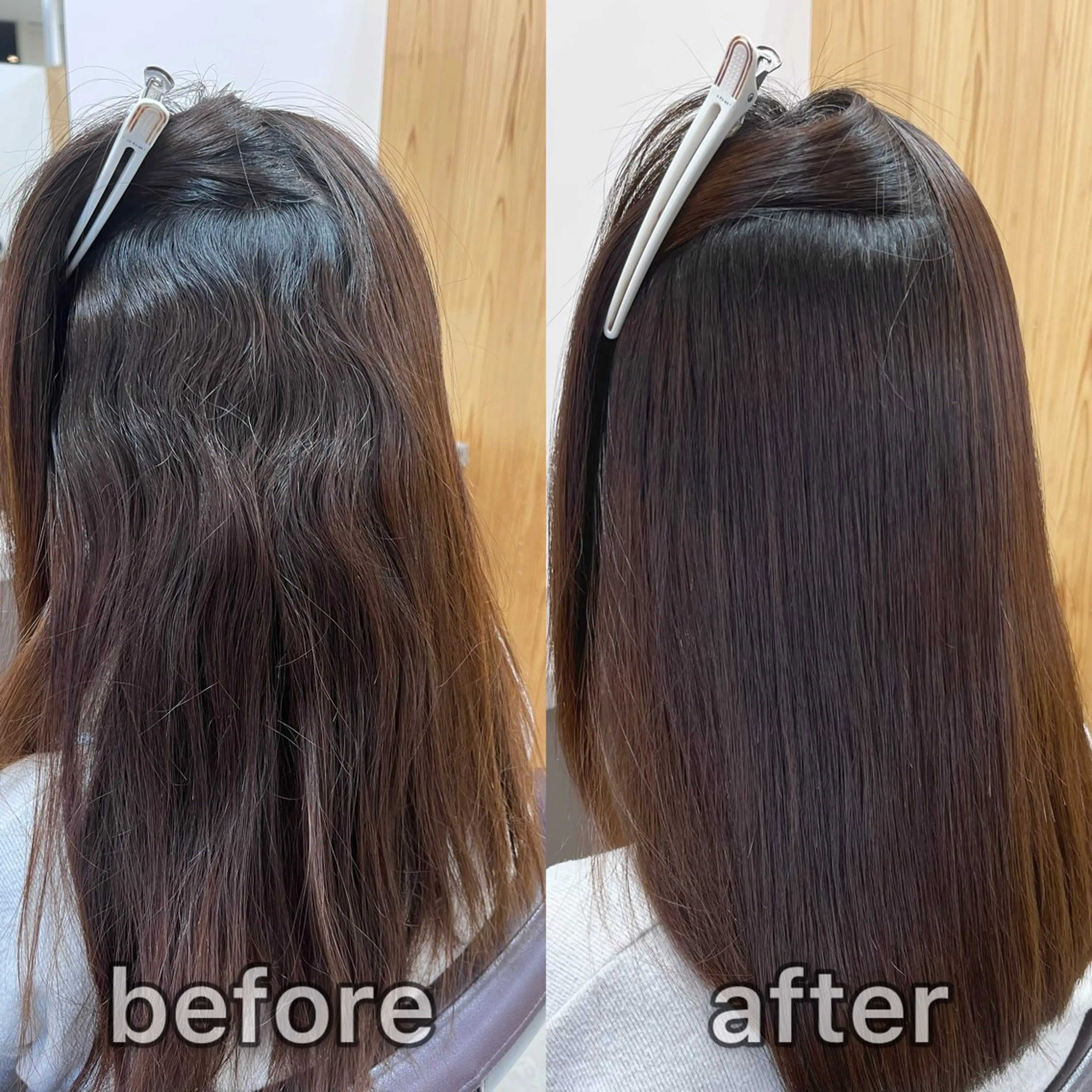 ミディアム パーマ 縮毛矯正 トリートメント KIZU 髪質改善 オカルト怪談のヘアスタイル