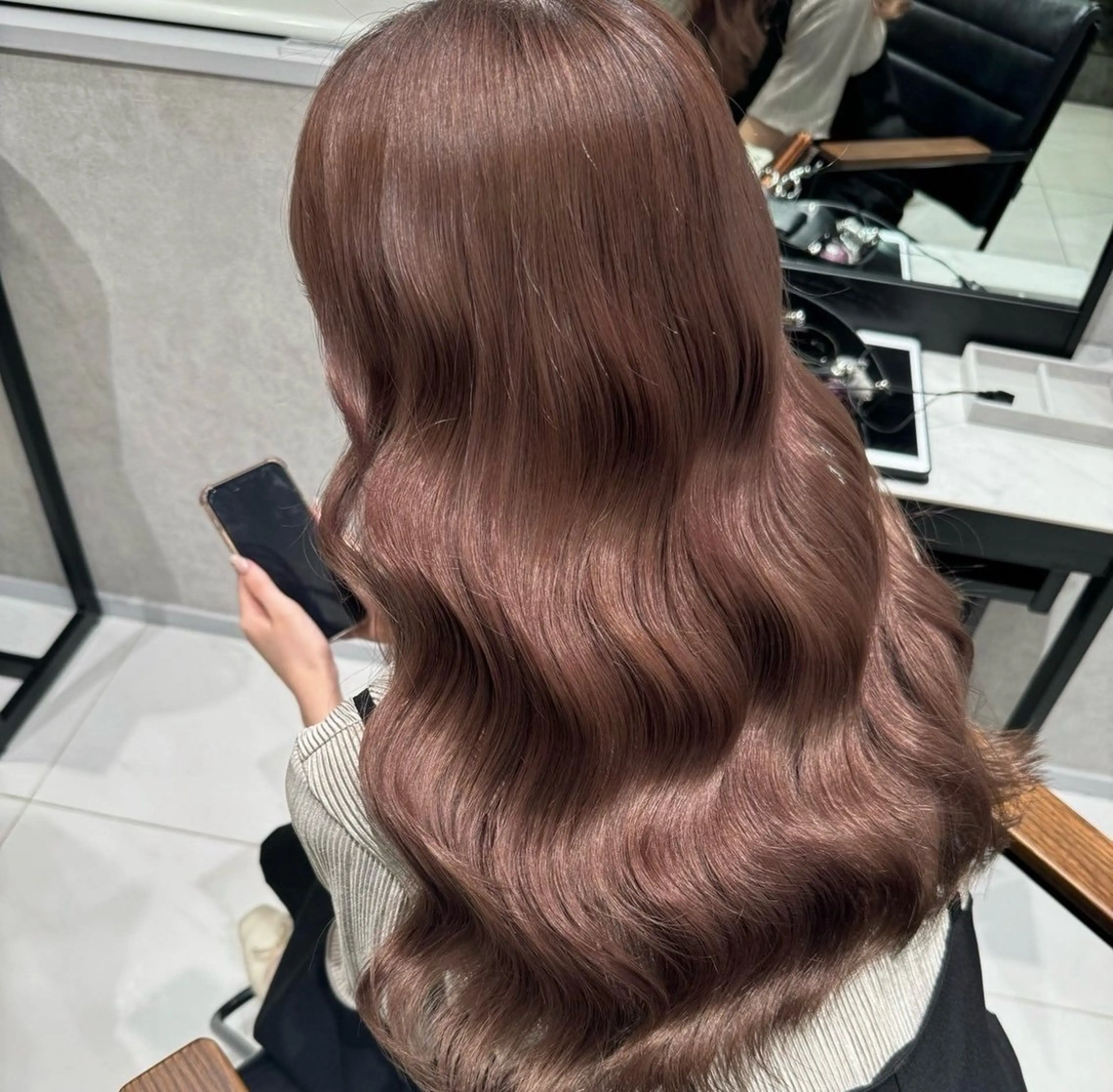 ミディアム カラー ブラウンカラー チョコレートブラウン 透明感モテカラー🎀 ／𝐦𝐨𝐞のヘアスタイル