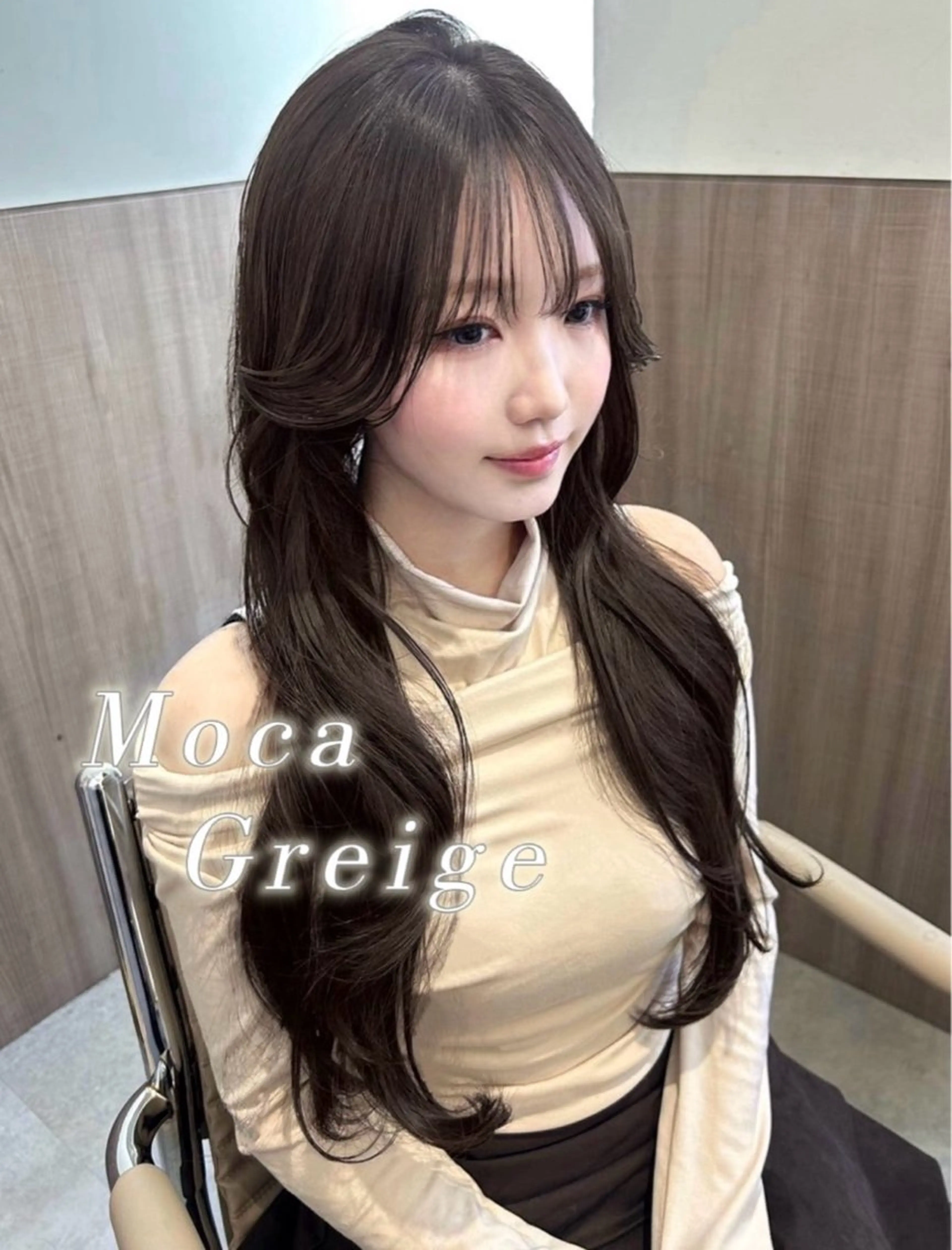 セミロング カラー ヘアアレンジ メンズ Salowin原宿ash所属・‎透明感×艶髪 ‎🫒maki🎀のヘアスタイル