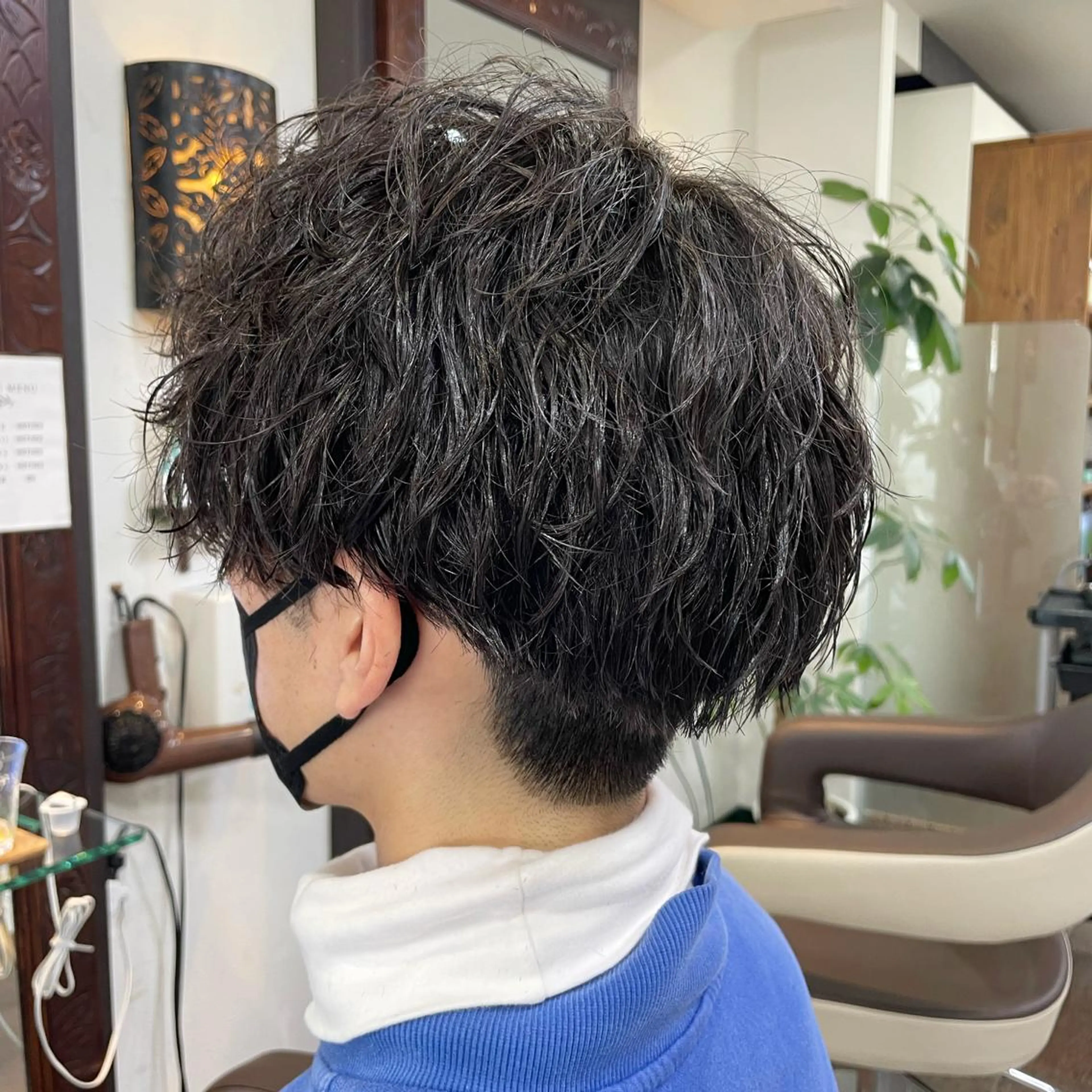 パーマ メンズ メンズパーマ メンズスパイラルパーマ スパイラルパーマ 藤岡 紗良のマツエク・マツパデザイン