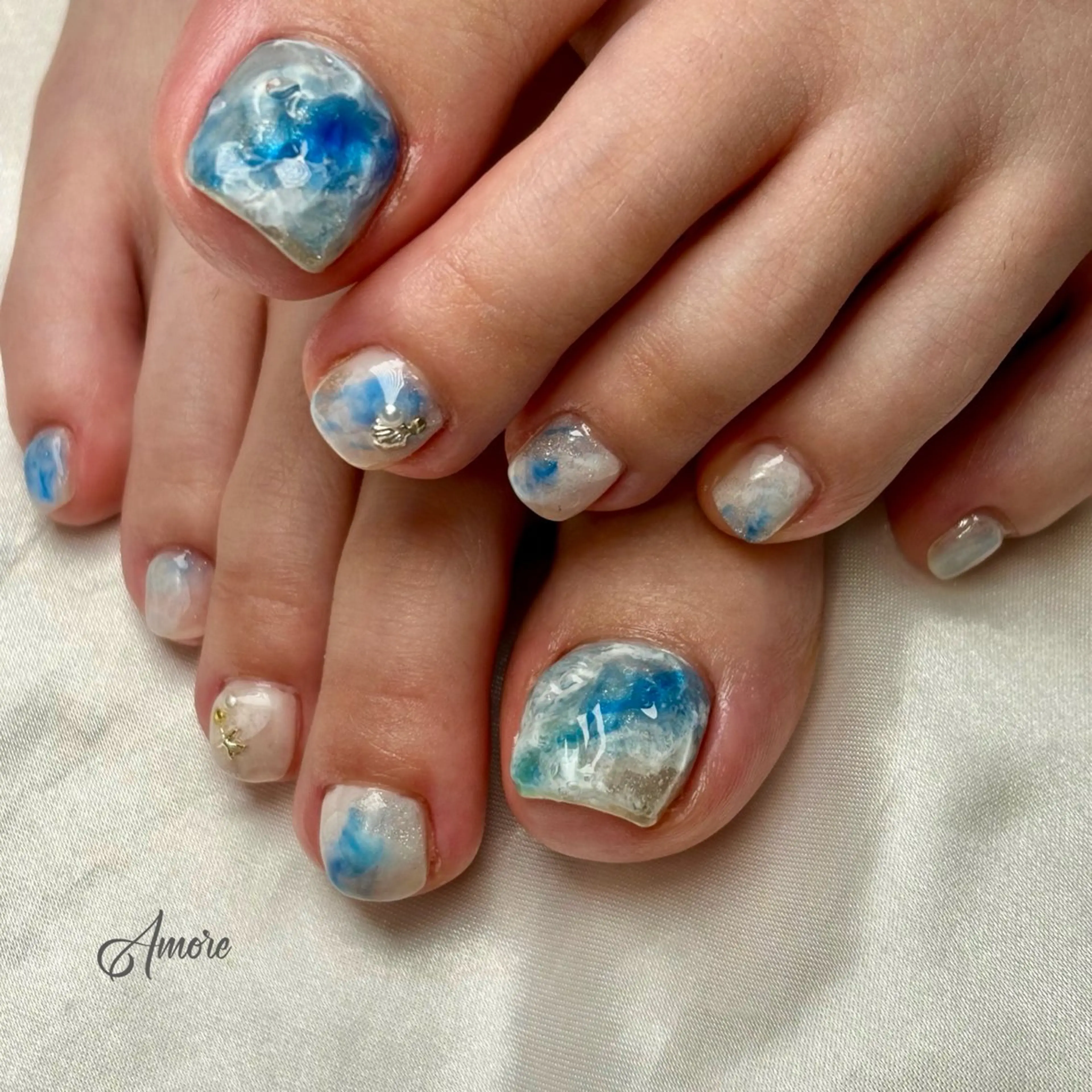 ネイル ジェルネイル キラキラネイル 韓国ネイル マグネットネイル パラジェル You kyehwaのネイルデザイン