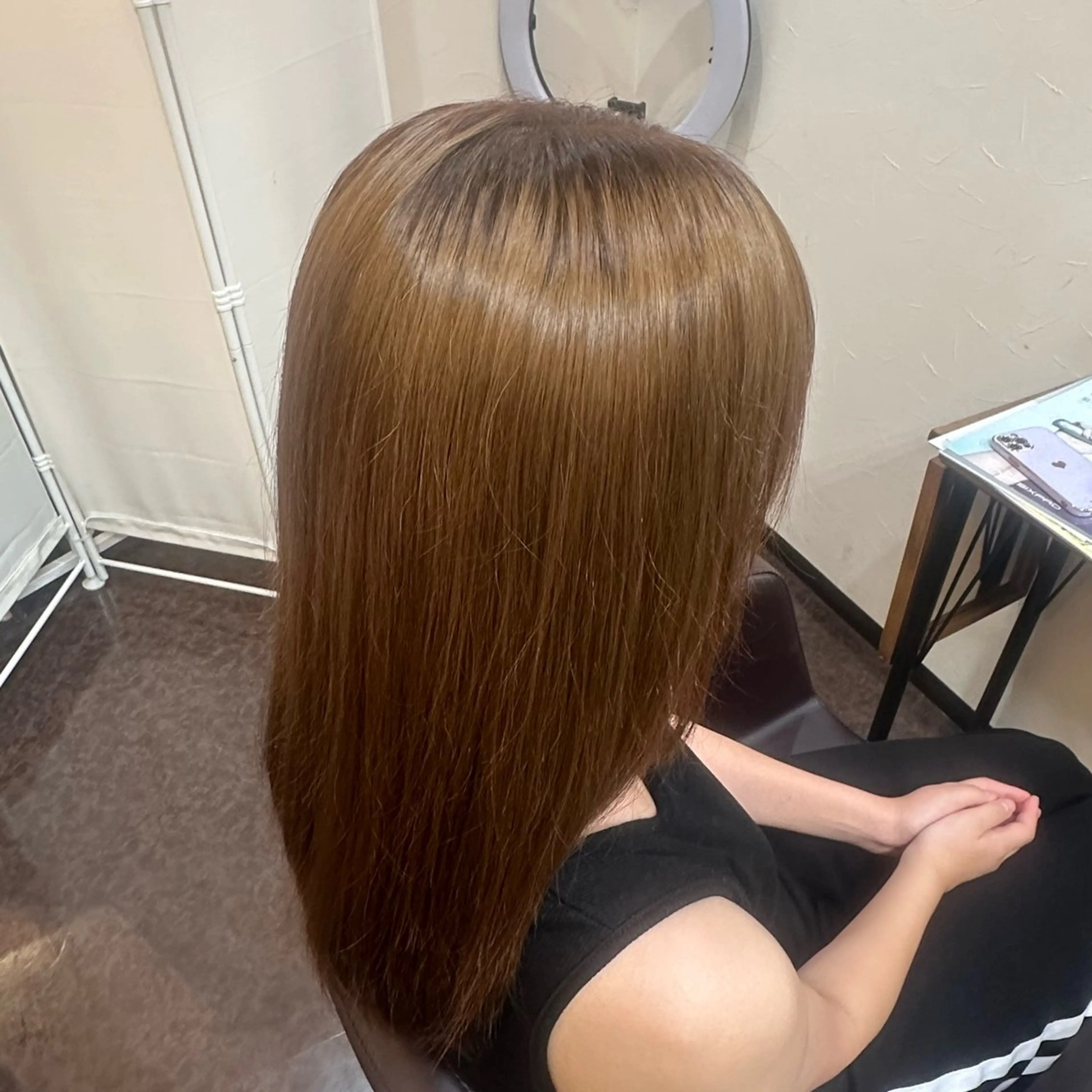 ロング カラー 松尾 和佳奈のヘアスタイル
