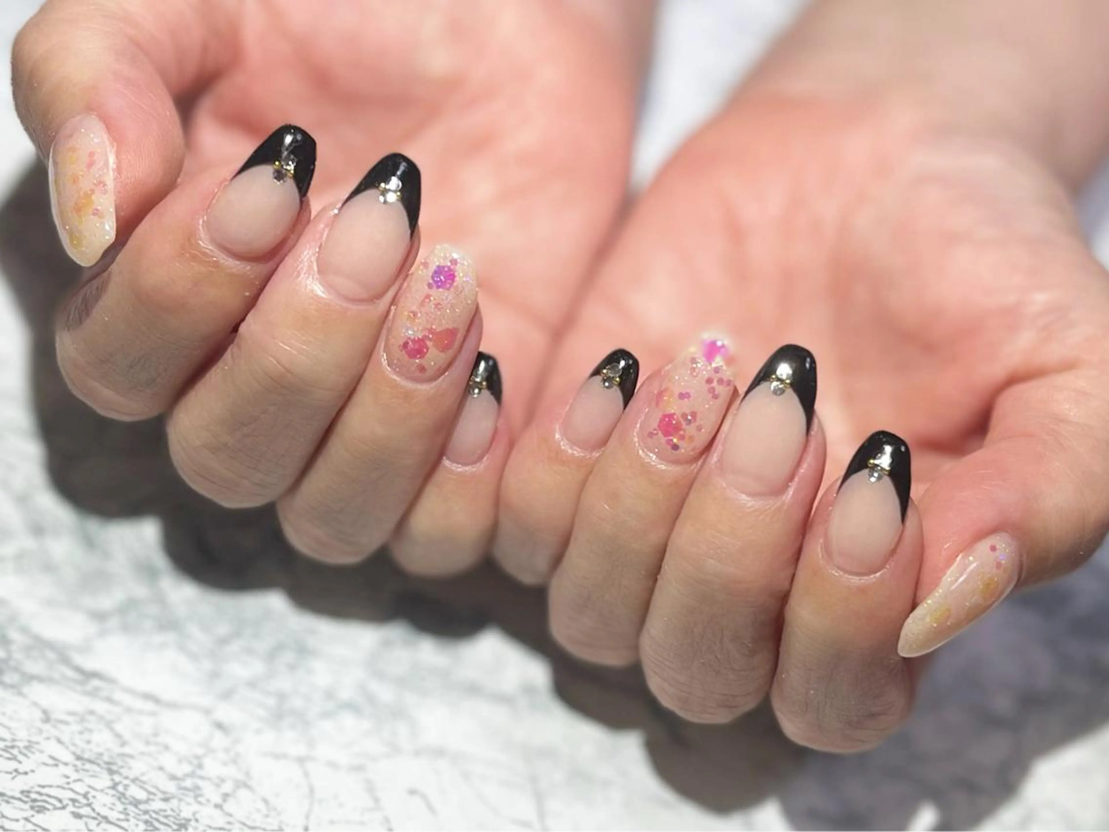 ネイル フットネイル フレンチネイル ニュアンスネイル シンプルネイル 春ネイル ネイル フフラ所属・nail fufla ♡yamane♡のネイルデザイン