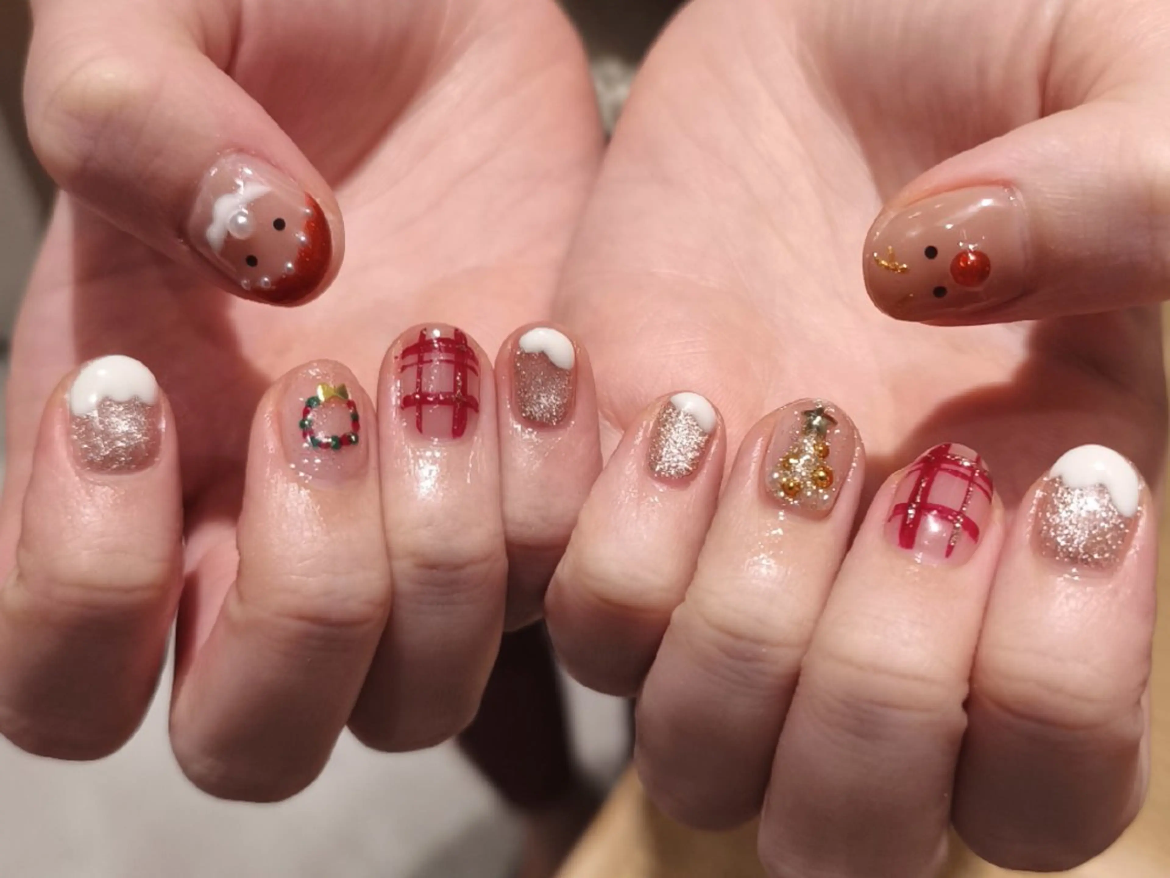 ネイル 冬ネイル クリスマス she nailstudio/Noir所属・salon Noirのネイルデザイン
