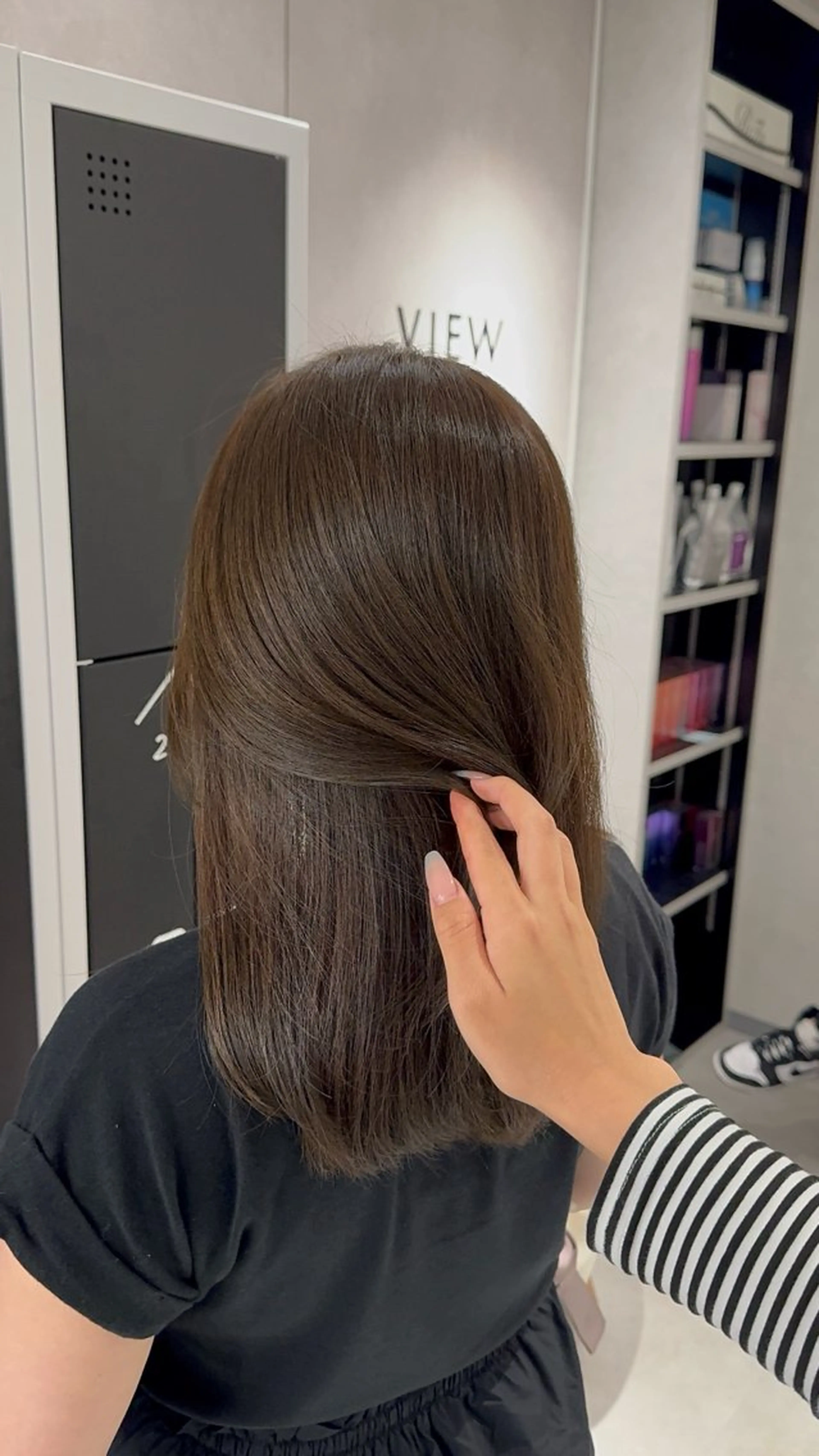 カラー 🩵ワンカラー／ 銀座／mayu🩵のヘアスタイル