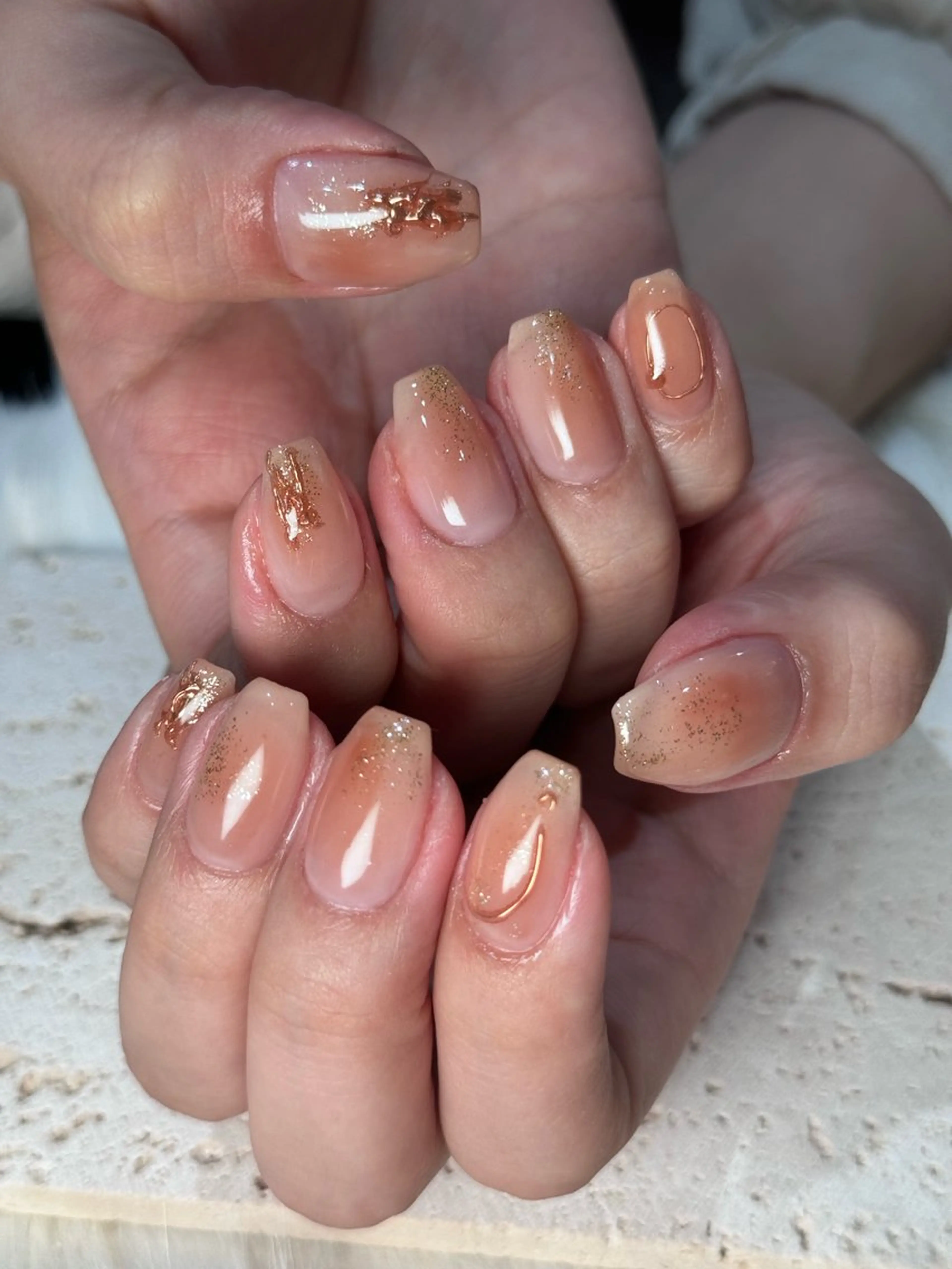 ネイル 花 火のネイルデザイン