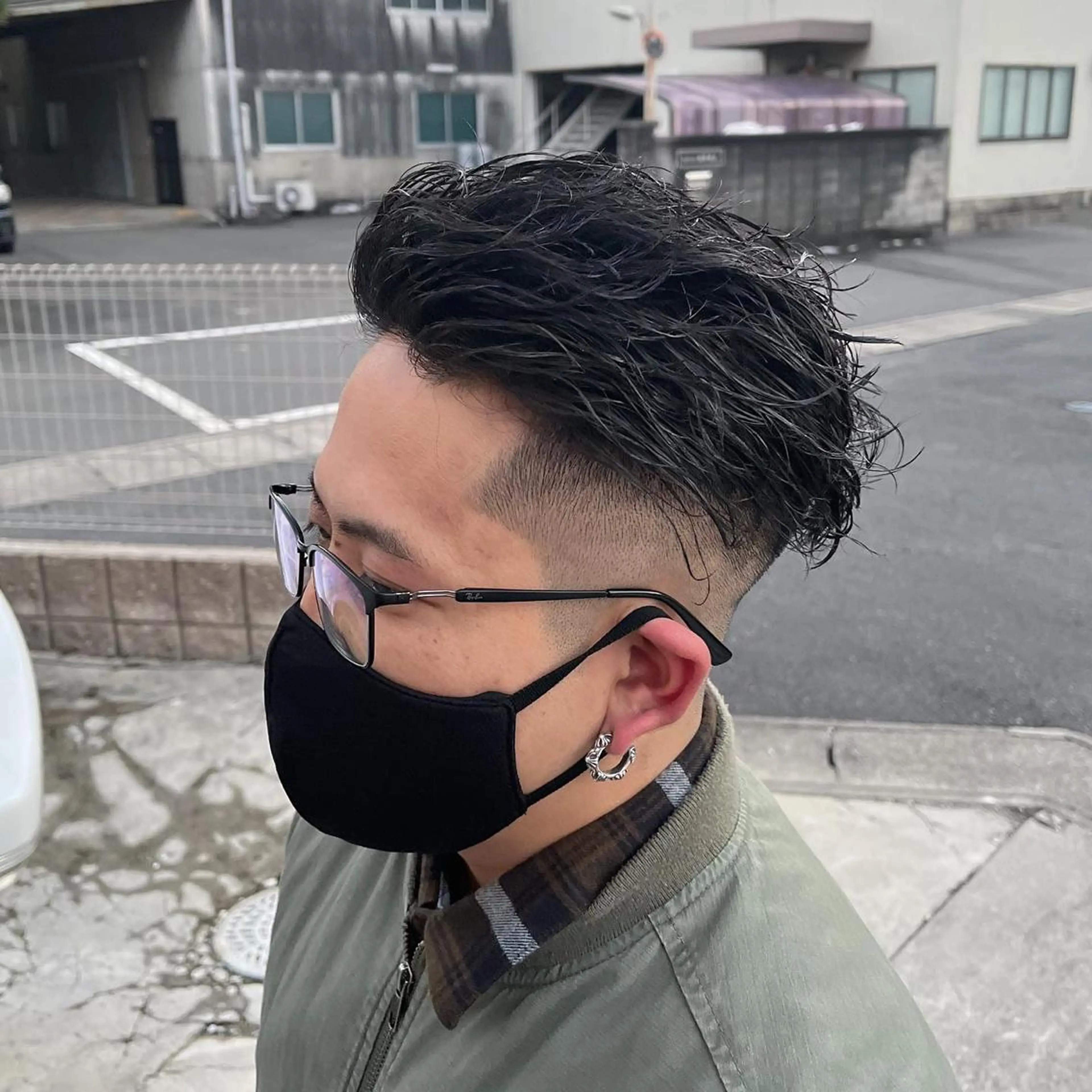 メンズ フェードカット カット 立川/メンズパーマ 厚進太郎のヘアスタイル