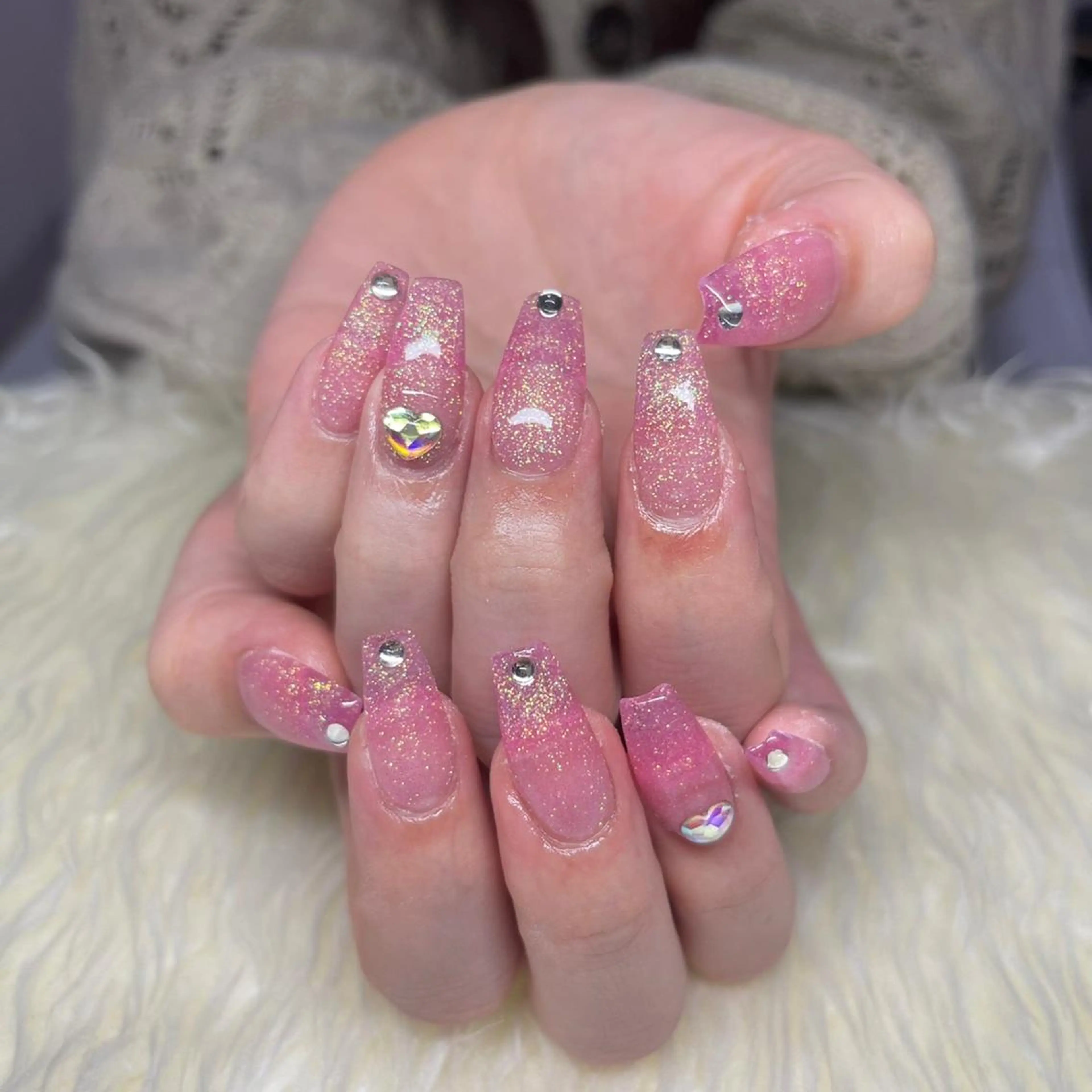 ネイル クリアネイル 長さ出し ジェルネイル 卒業式 韓国ネイル ハンドネイル Nail&eye Belire 新宿のネイルデザイン