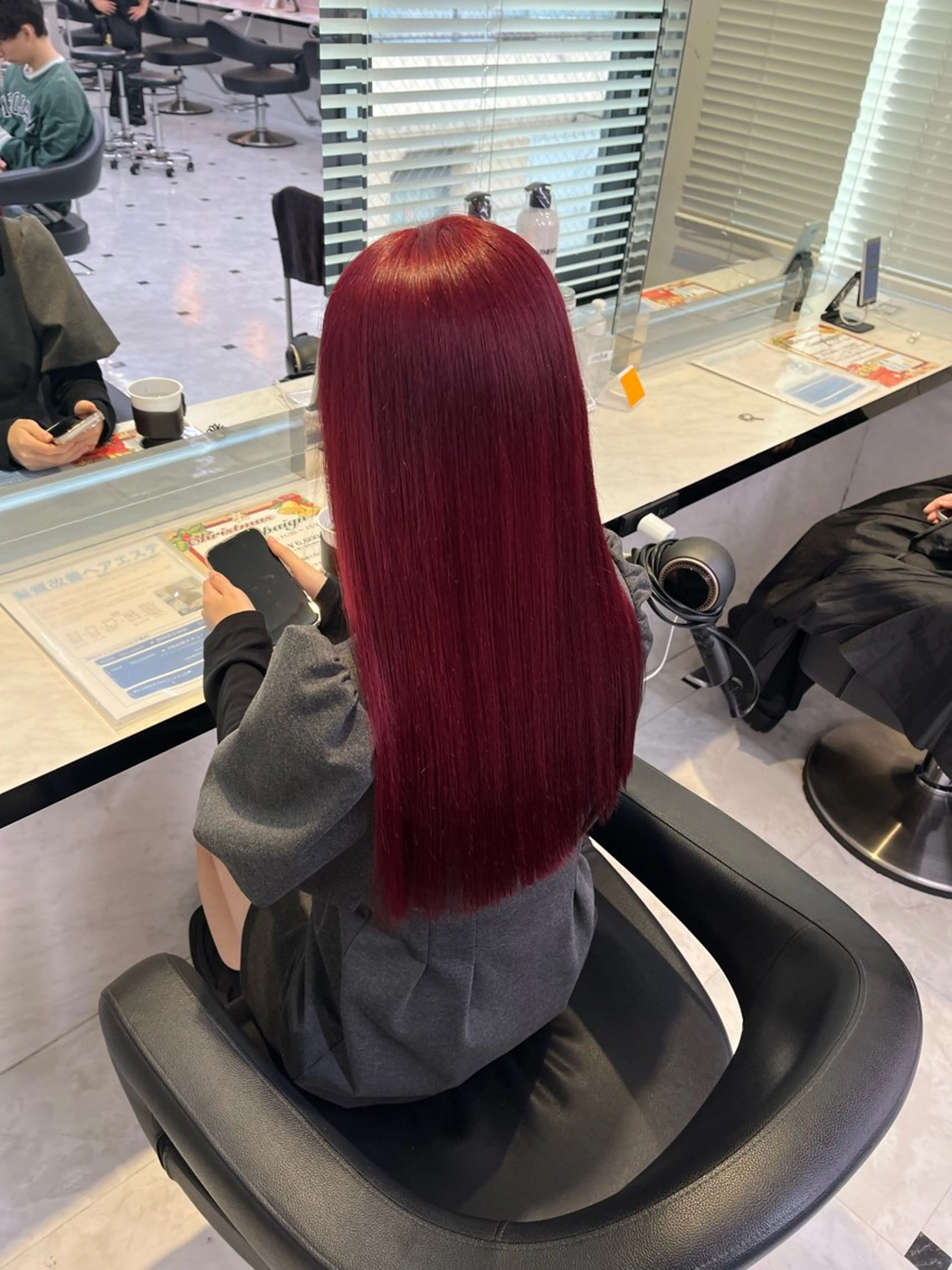 ロング カラー ヘアカラー トリートメント ヘアセット 愛され暖色♥️モテ 艶髪♥️りなのヘアスタイル