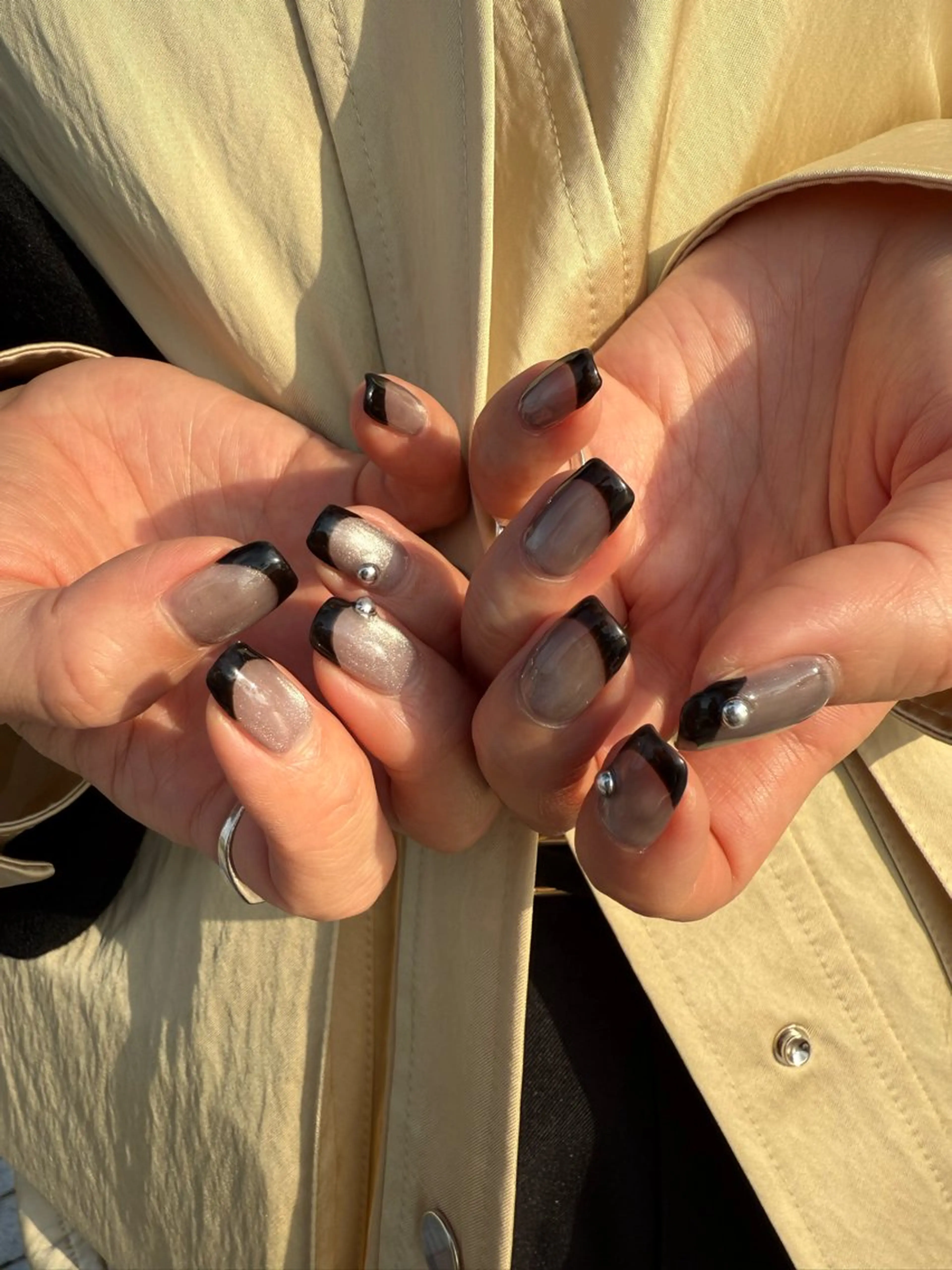 ネイル アートネイル マグネットネイル ハンドネイル フットネイル kiii.__ ✴︎*のネイルデザイン