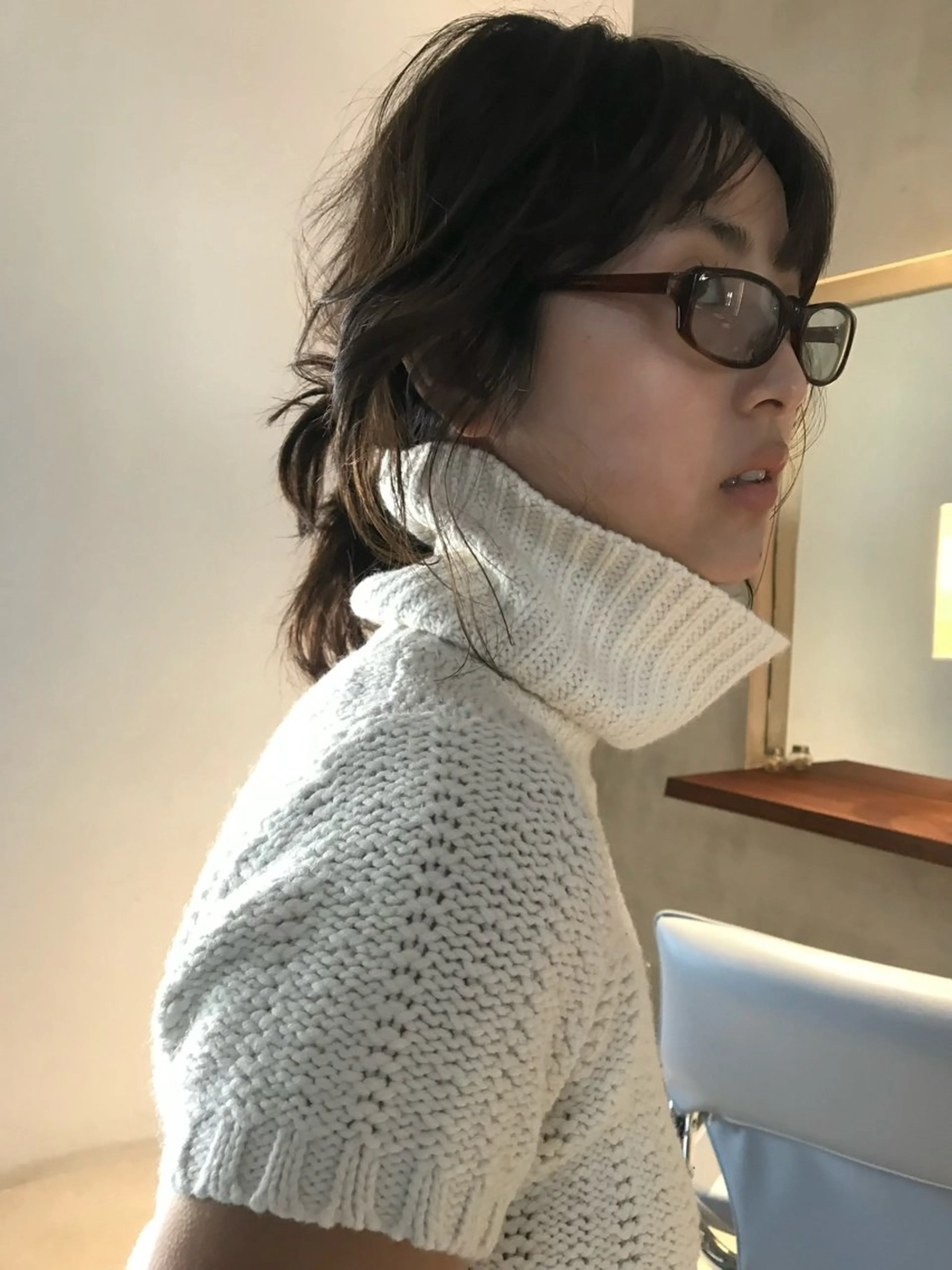 ミディアム hina KEEDAのヘアスタイル