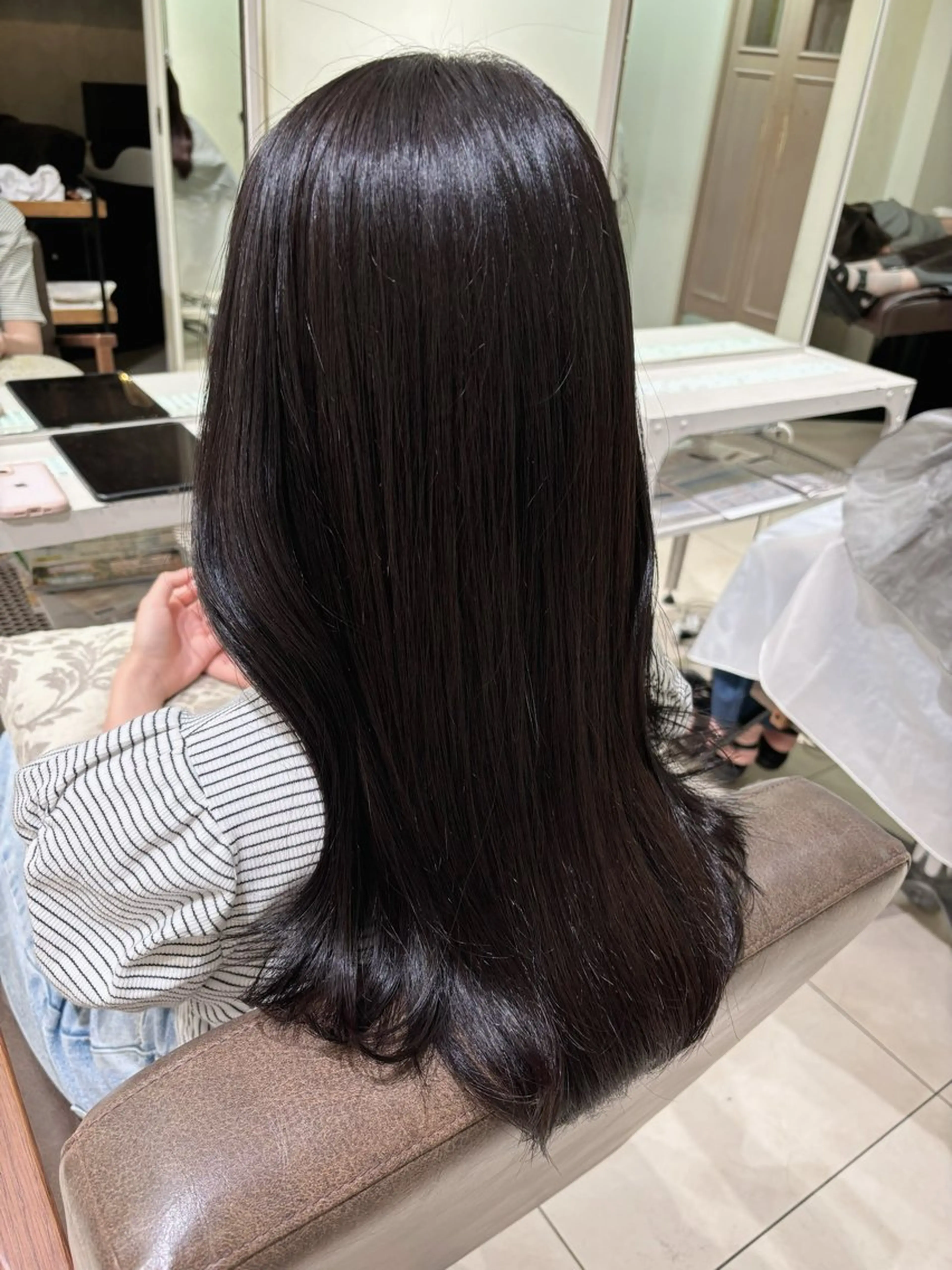 カラー 透明感カラー グレージュ 透明感♡暗髪カラー/ Kazuha🎀のヘアスタイル