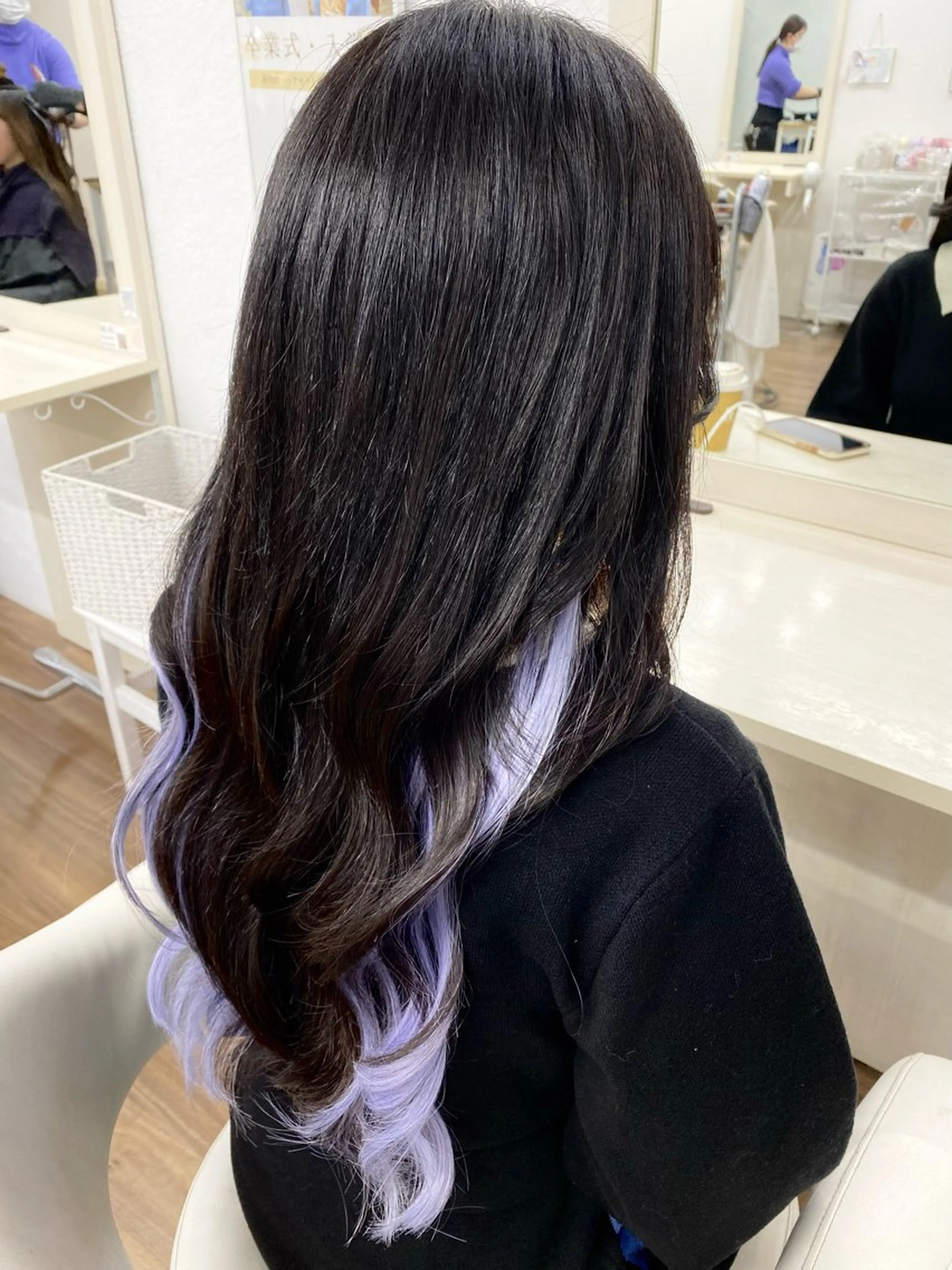 ロング カラー イヤリングカラー エクステ ヘアカラー トリートメント エクステ GLOSS 心斎橋 山上のヘアスタイル