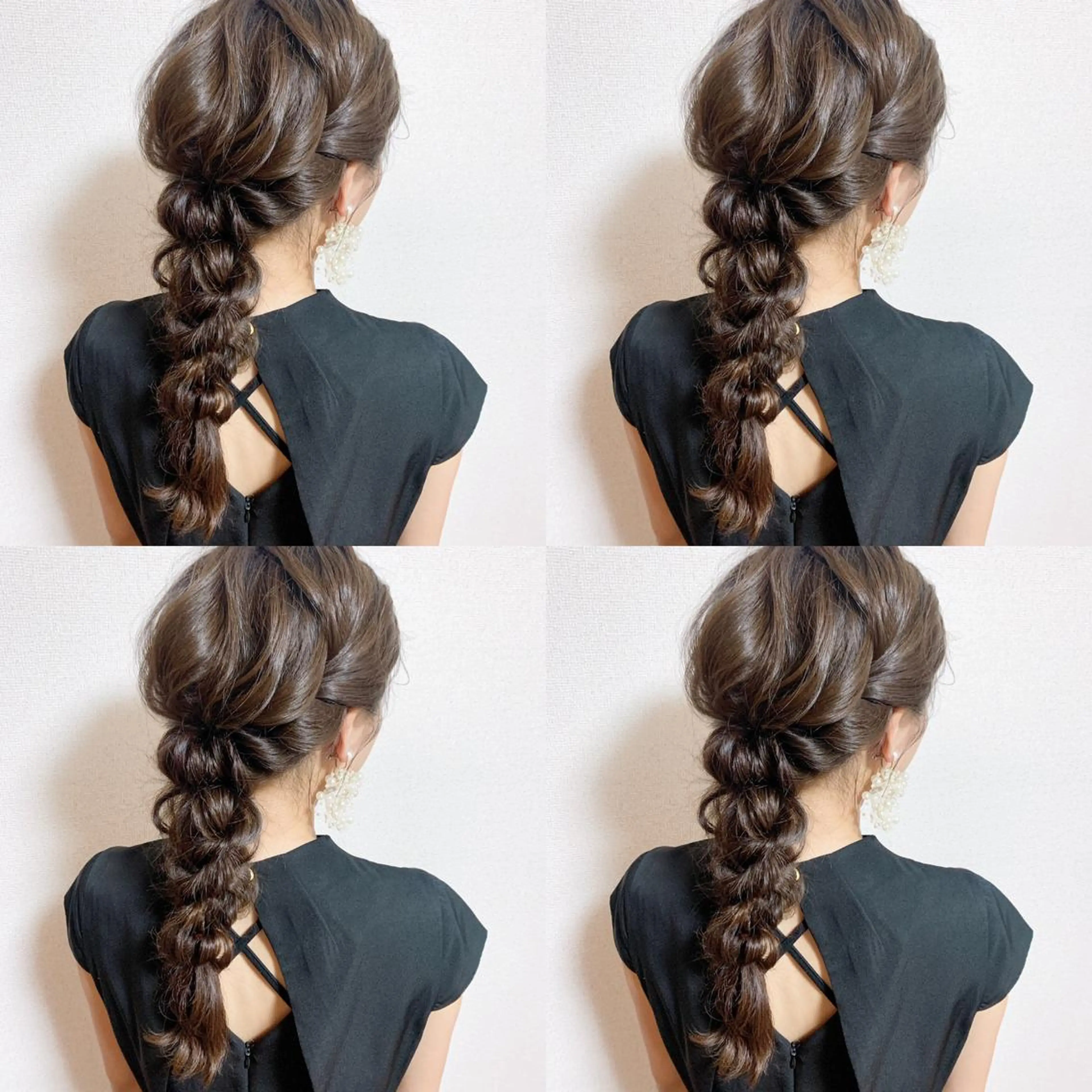 韓国レイヤーカット/ ダブルカラーのヘアスタイル