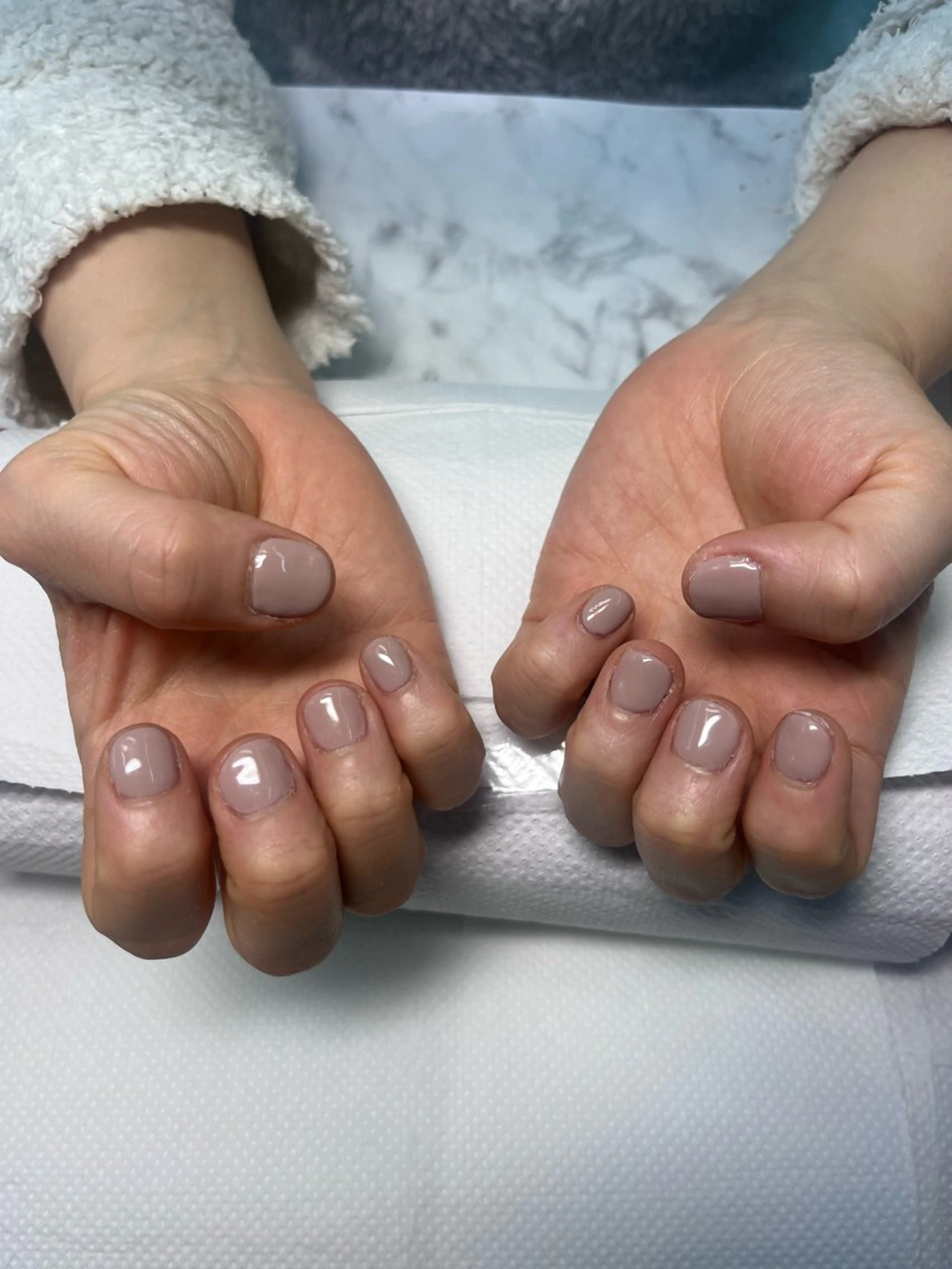 ネイル ワンカラーネイル 笠原 葵のネイルデザイン