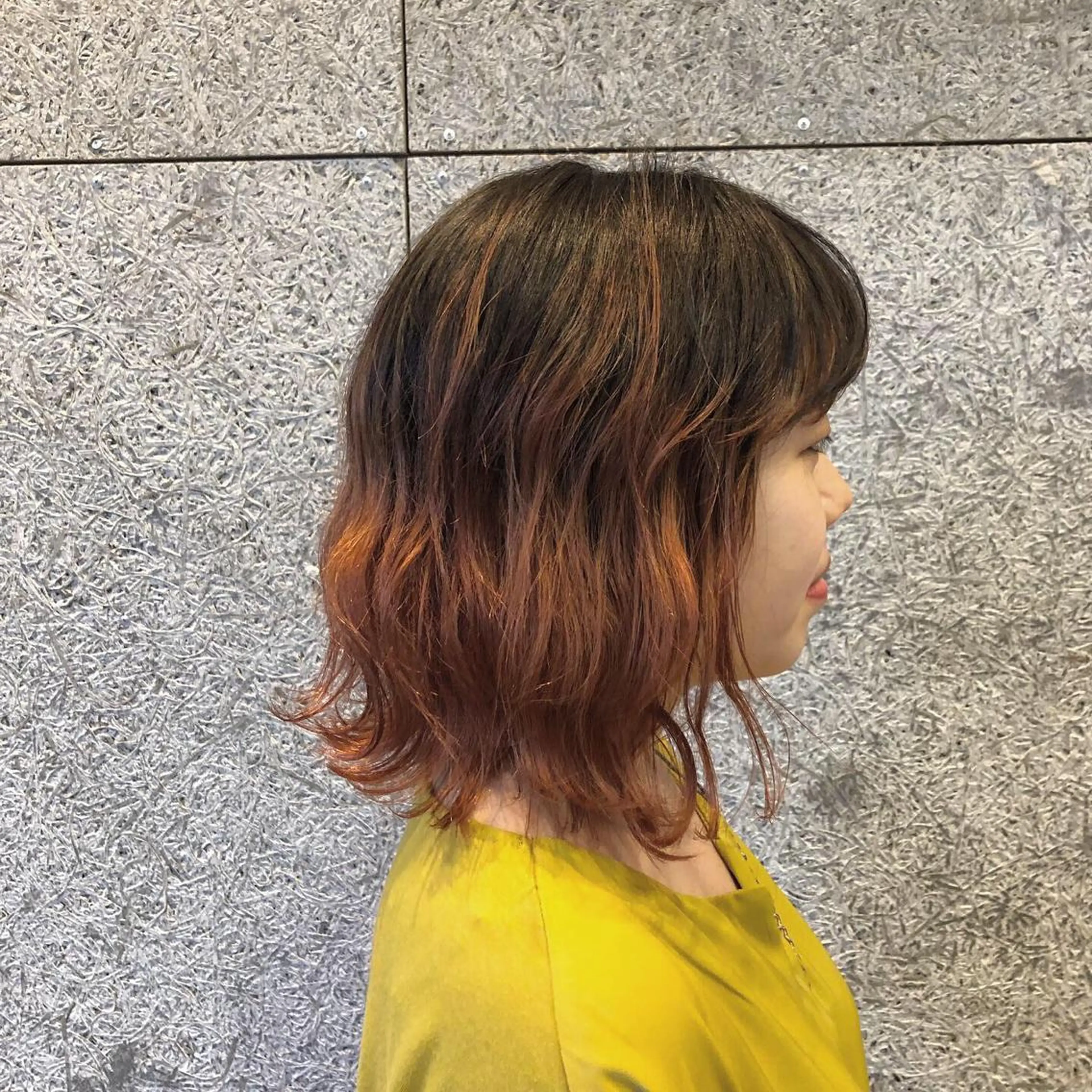 カラー グラデーションカラー ヘアカラー トリートメント カトウ ユウカのヘアスタイル