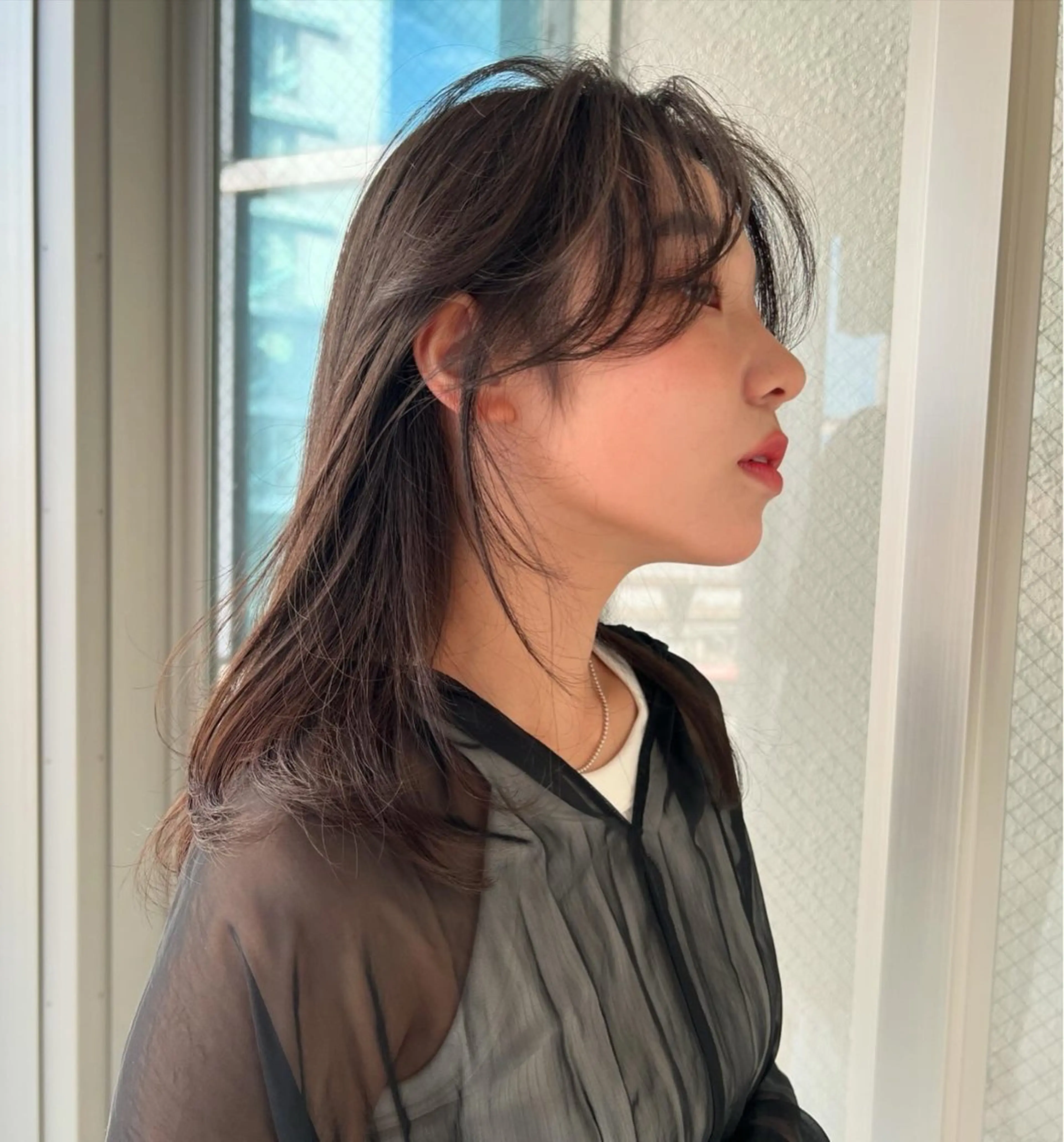 ミディアム カラー メンズ/レディース 下村 伯のヘアスタイル