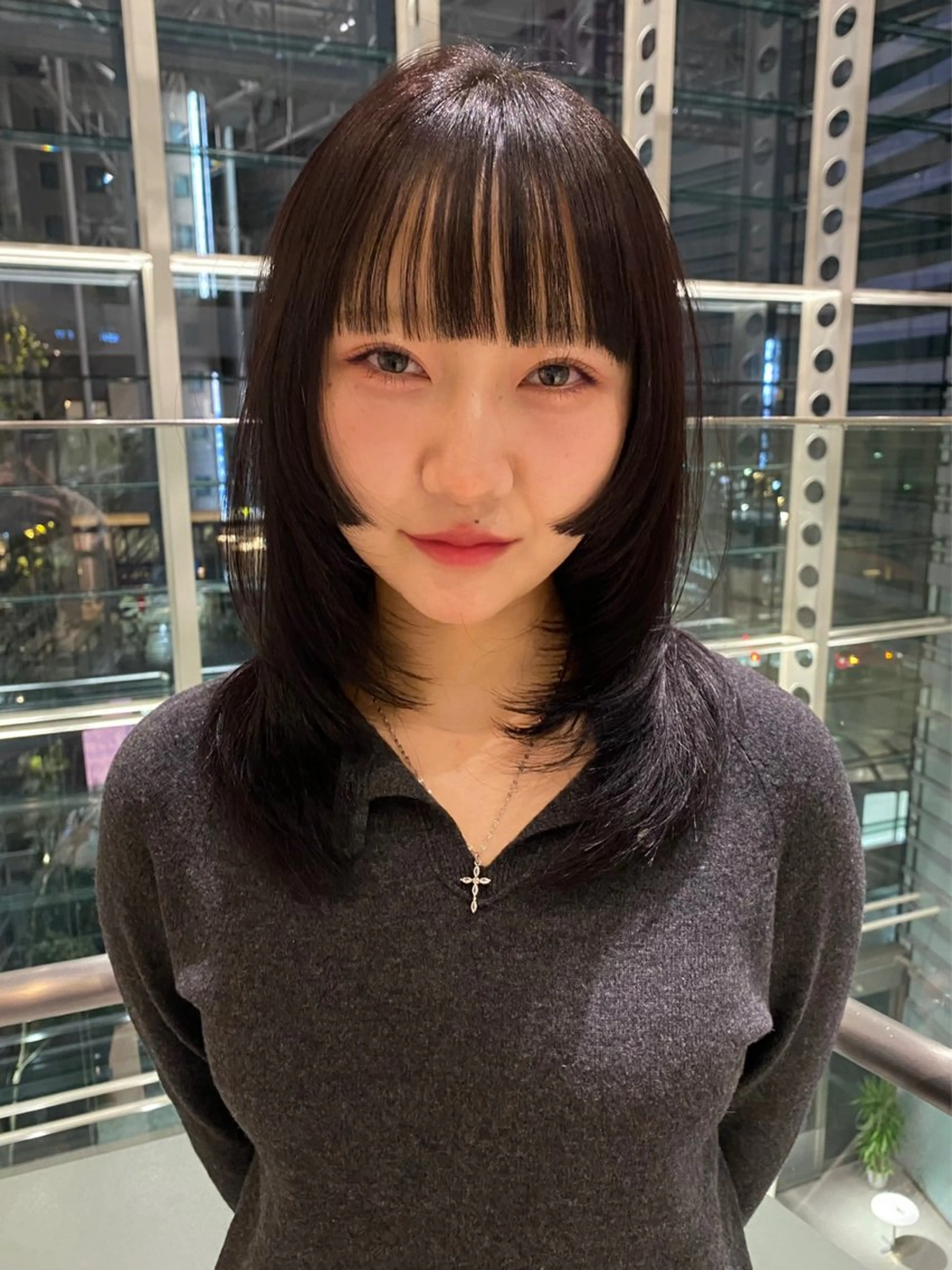 ミディアム カラー カット ヘアカラー トリートメント mai / linoah˚✧のヘアスタイル