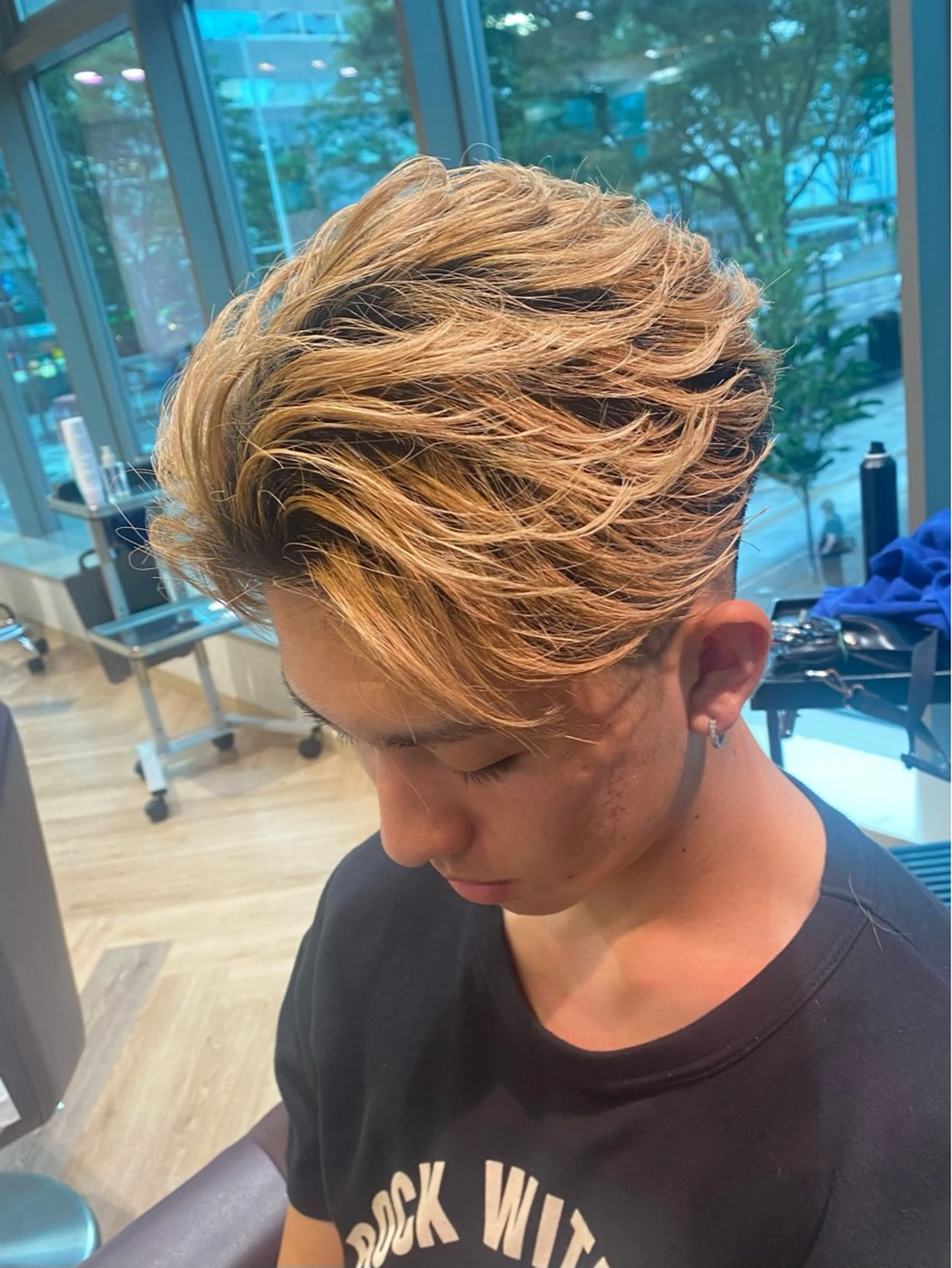 ショート パーマ メンズ メンズ特化/フェザー /パーマ/伊勢元のヘアスタイル