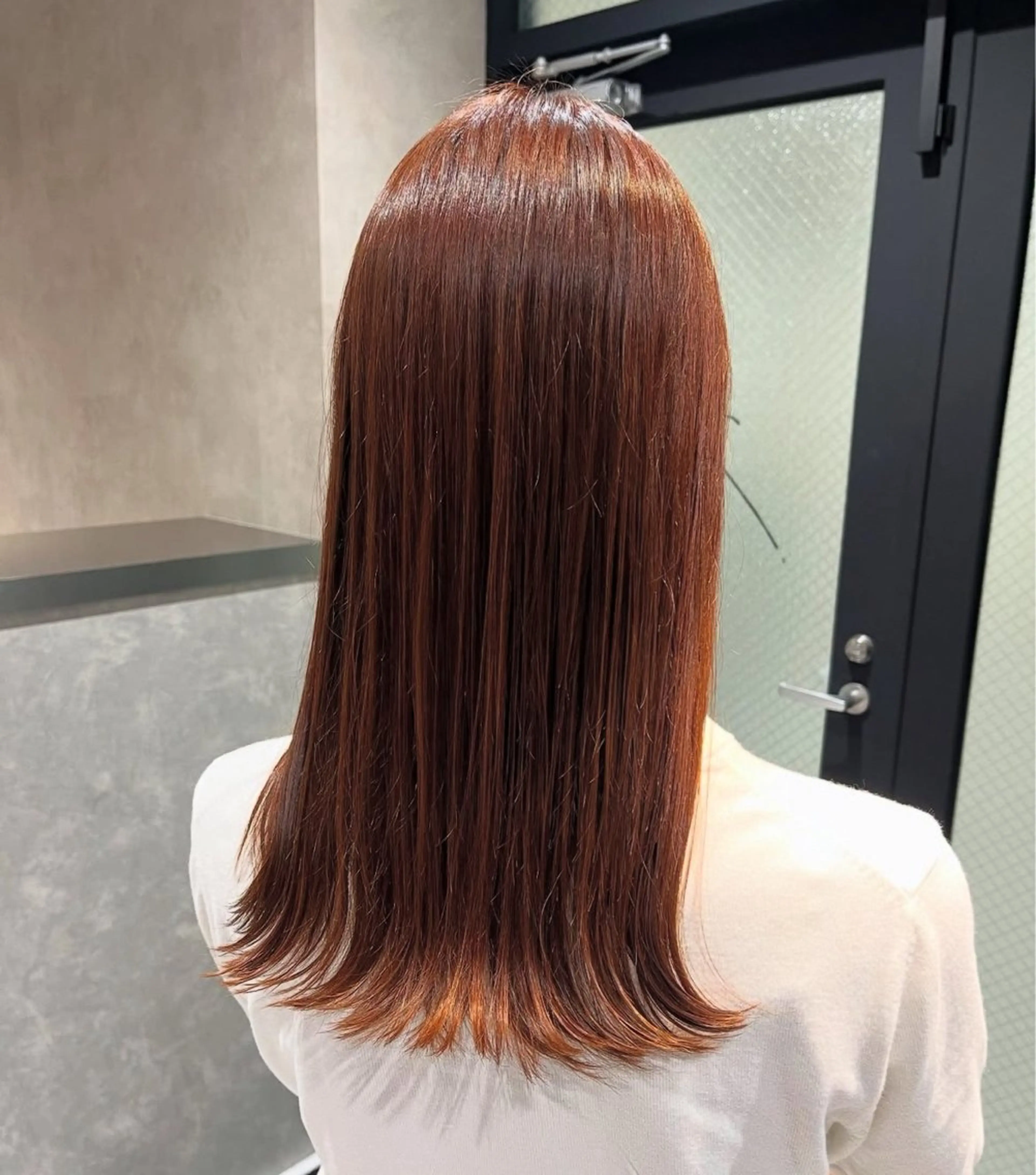 🍀ロング毛先カット+艶カラー+質感upトリートメント+マイクロバブル🫧※ブリーチ無し、レイヤー🆖🍀の写真