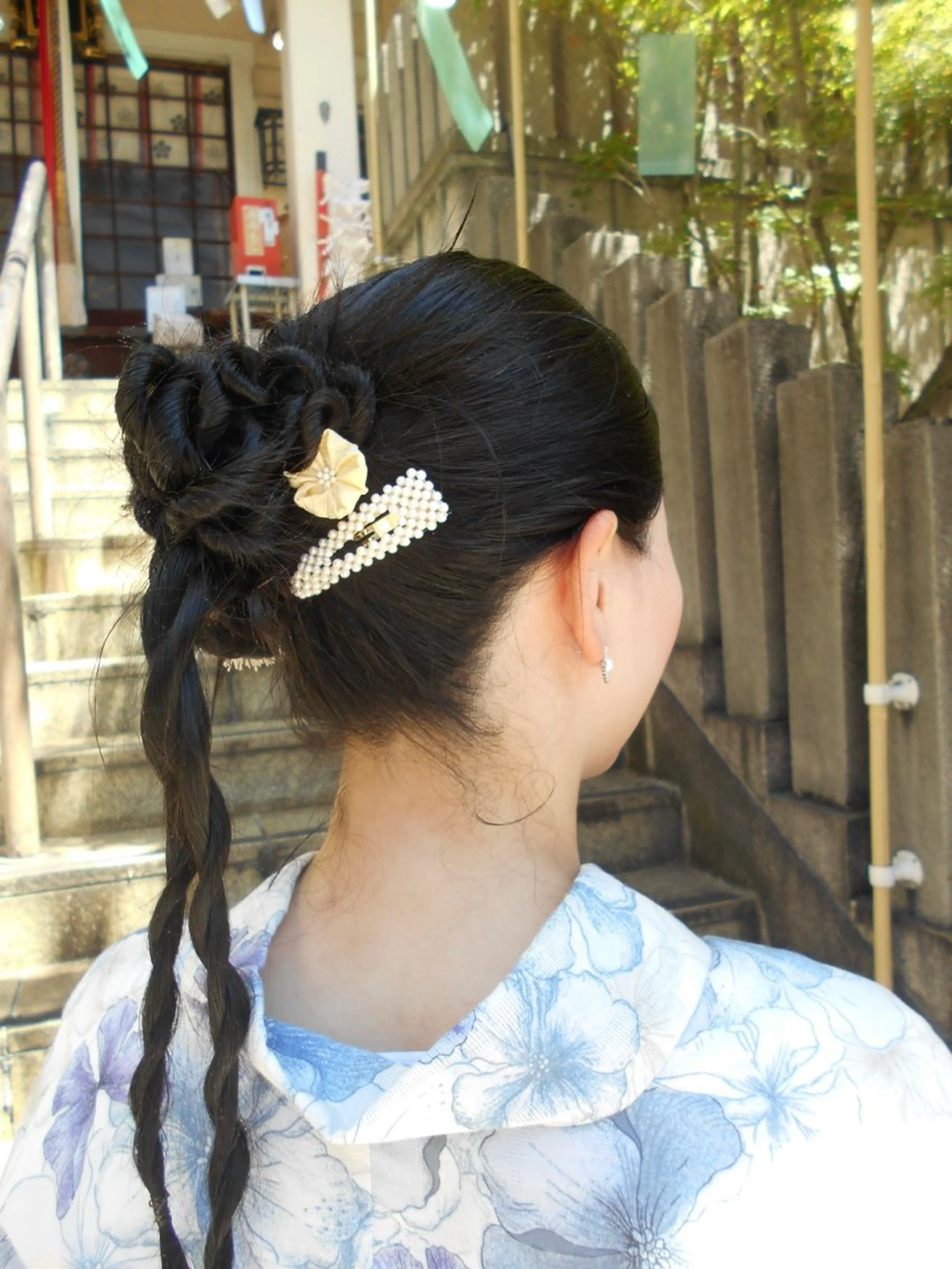 ロング ヘアアレンジ 浴衣 なりた るいのヘアスタイル