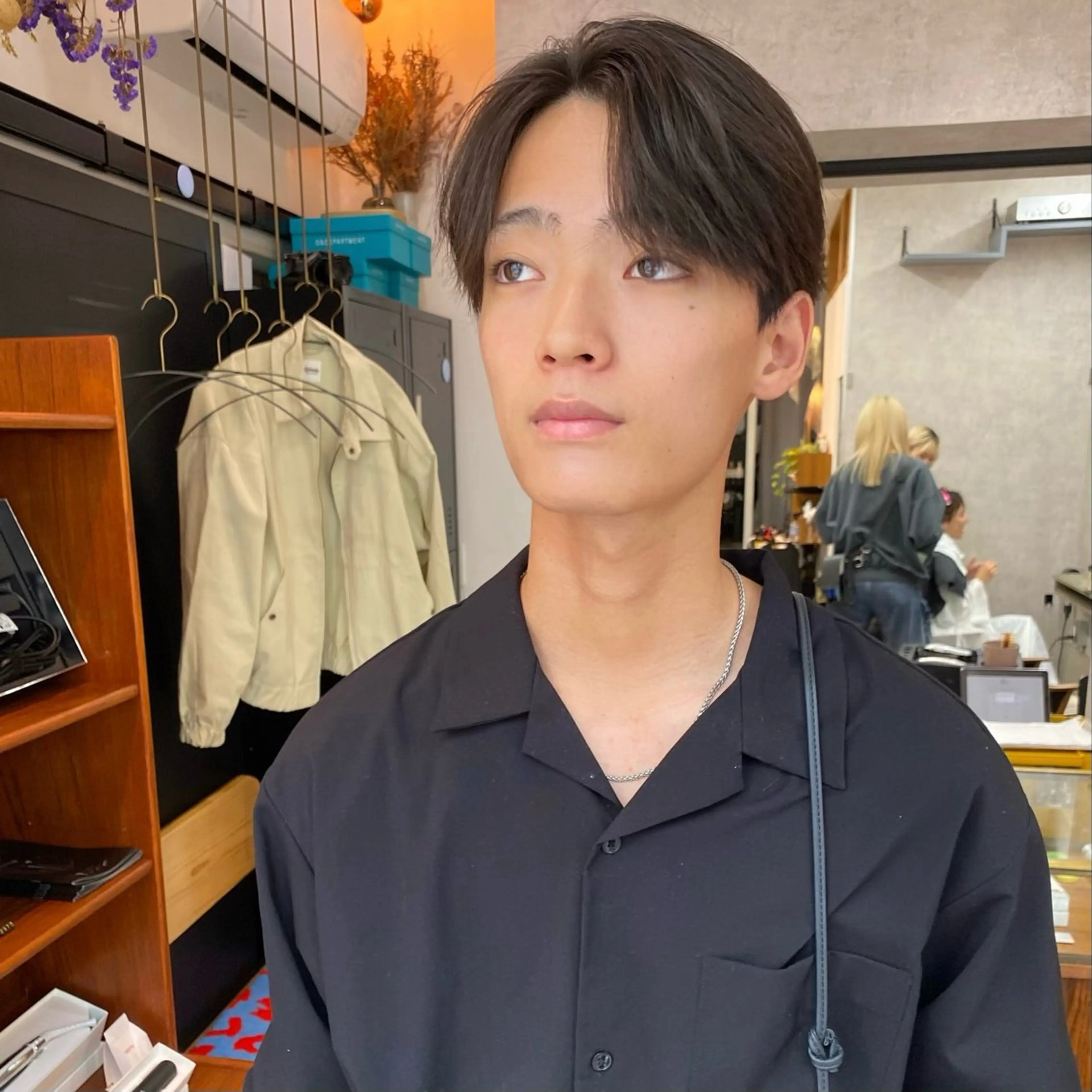 ショート メンズ 縮毛矯正 酸性ストレート ダウンパーマ 【sity.ザイク】のヘアスタイル