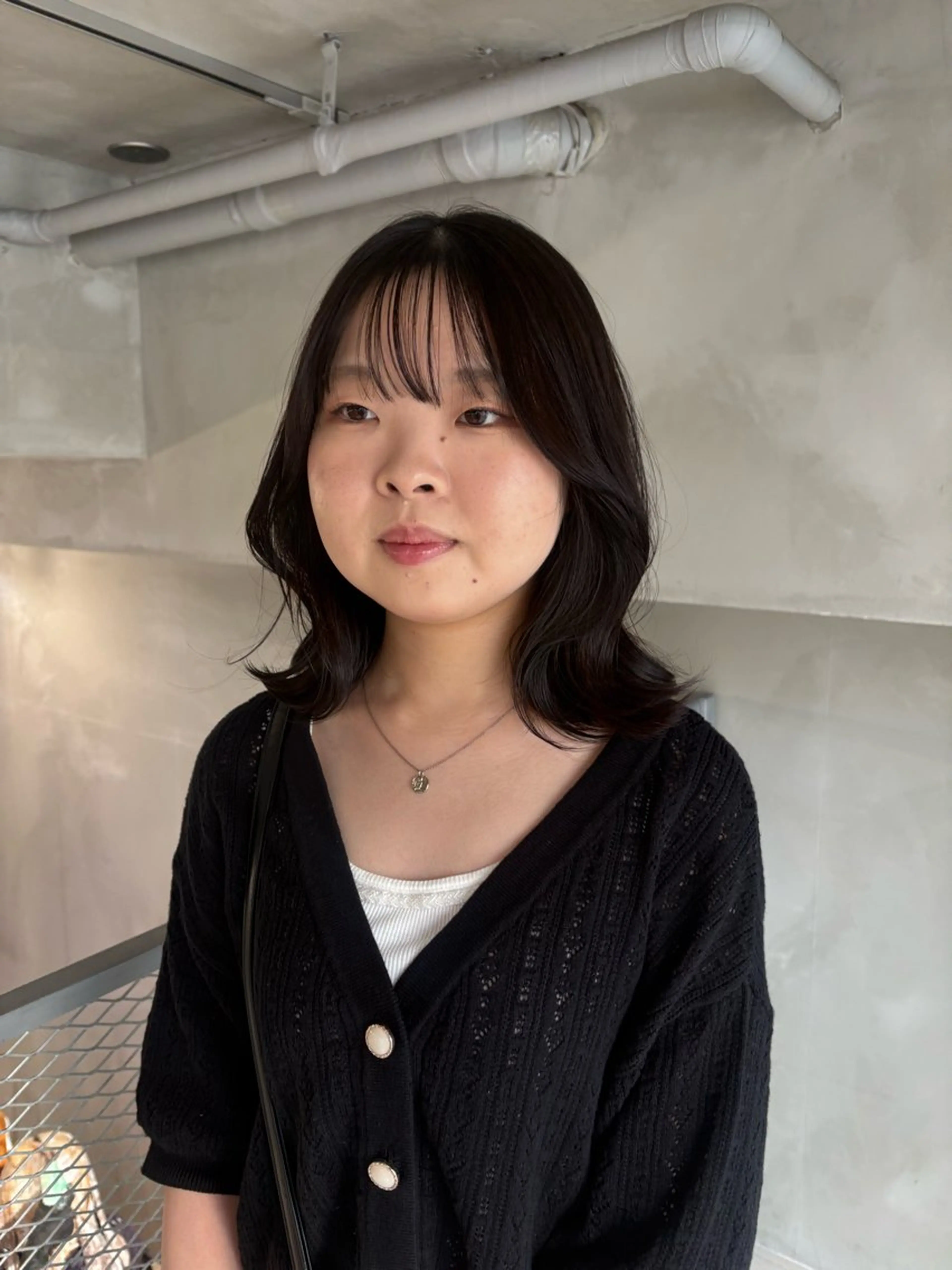 ミディアム カラー くびれヘア カット ヘアカラー トリートメント 透明感カラー🫧 nanohaのヘアスタイル