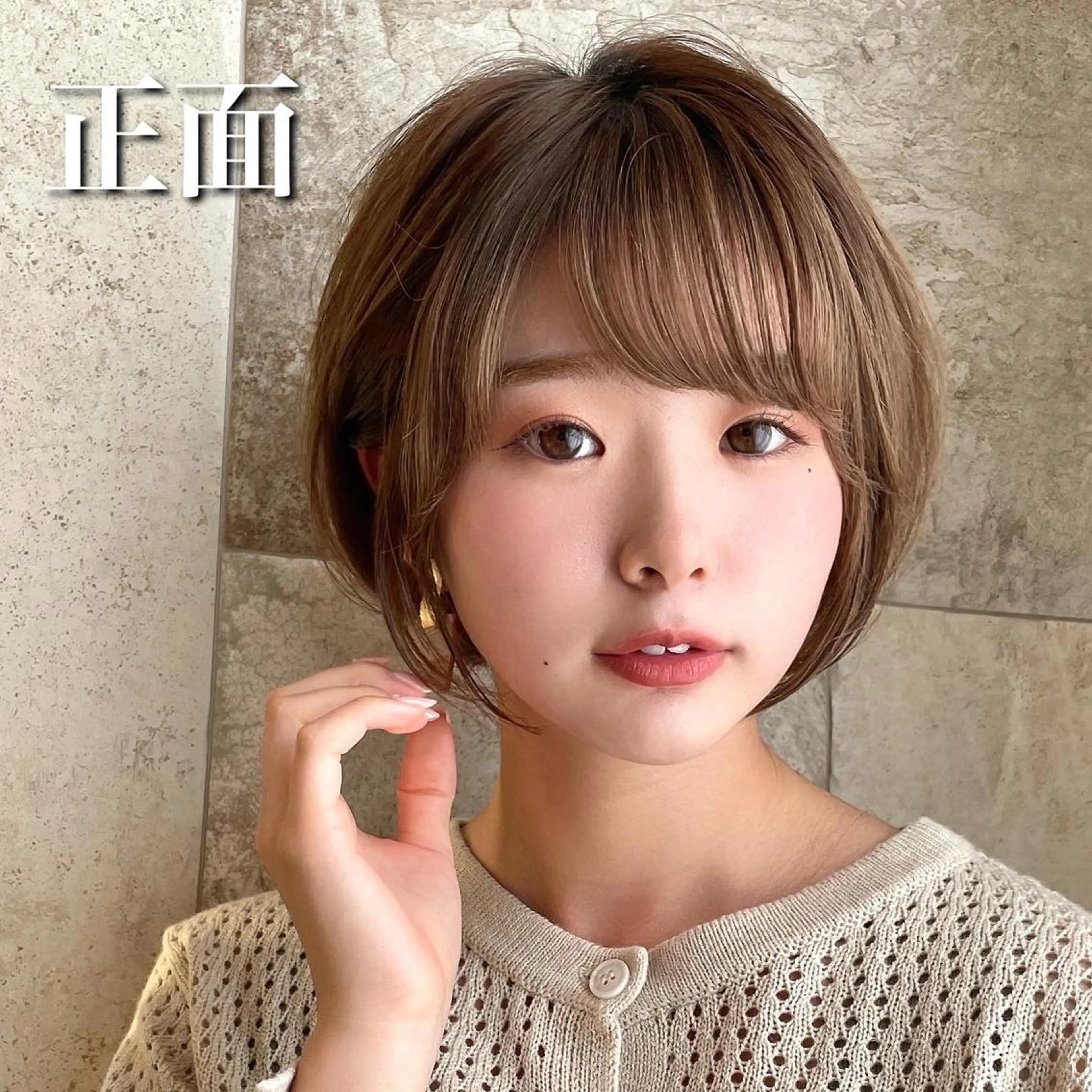 ショート ショートボブ ハンサムショート 丸みショート ボブ 髪質改善 カット ヘアカラー トリートメント 韓国ヘア/髪質改善 /Harunaのヘアスタイル